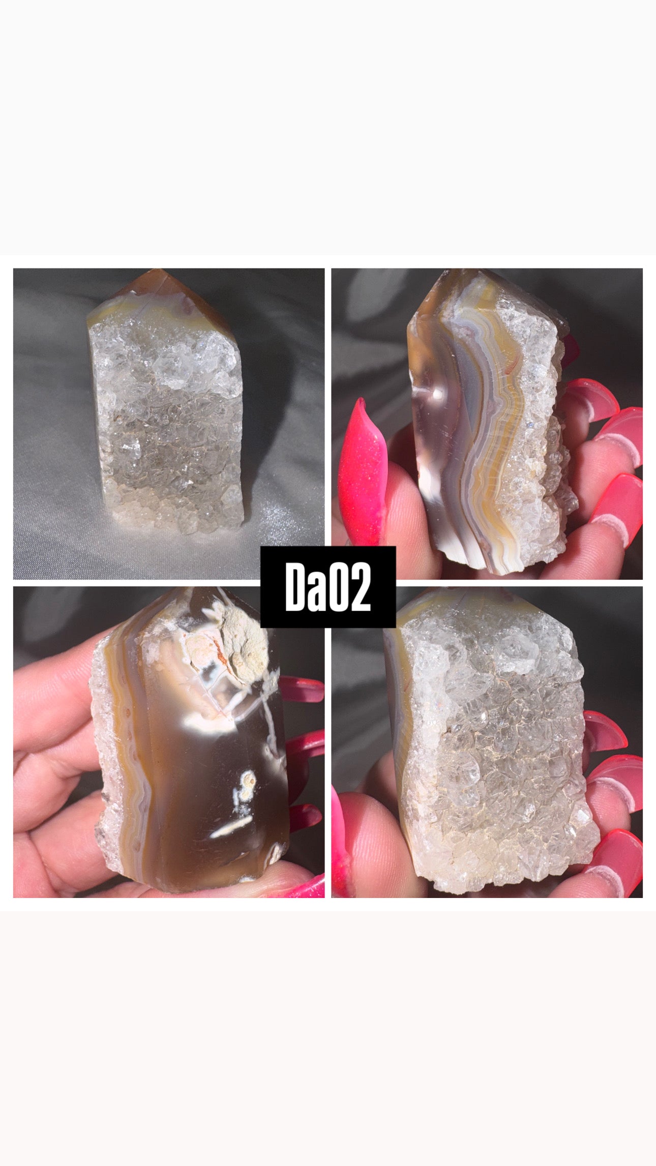 Druzy Agate Tower