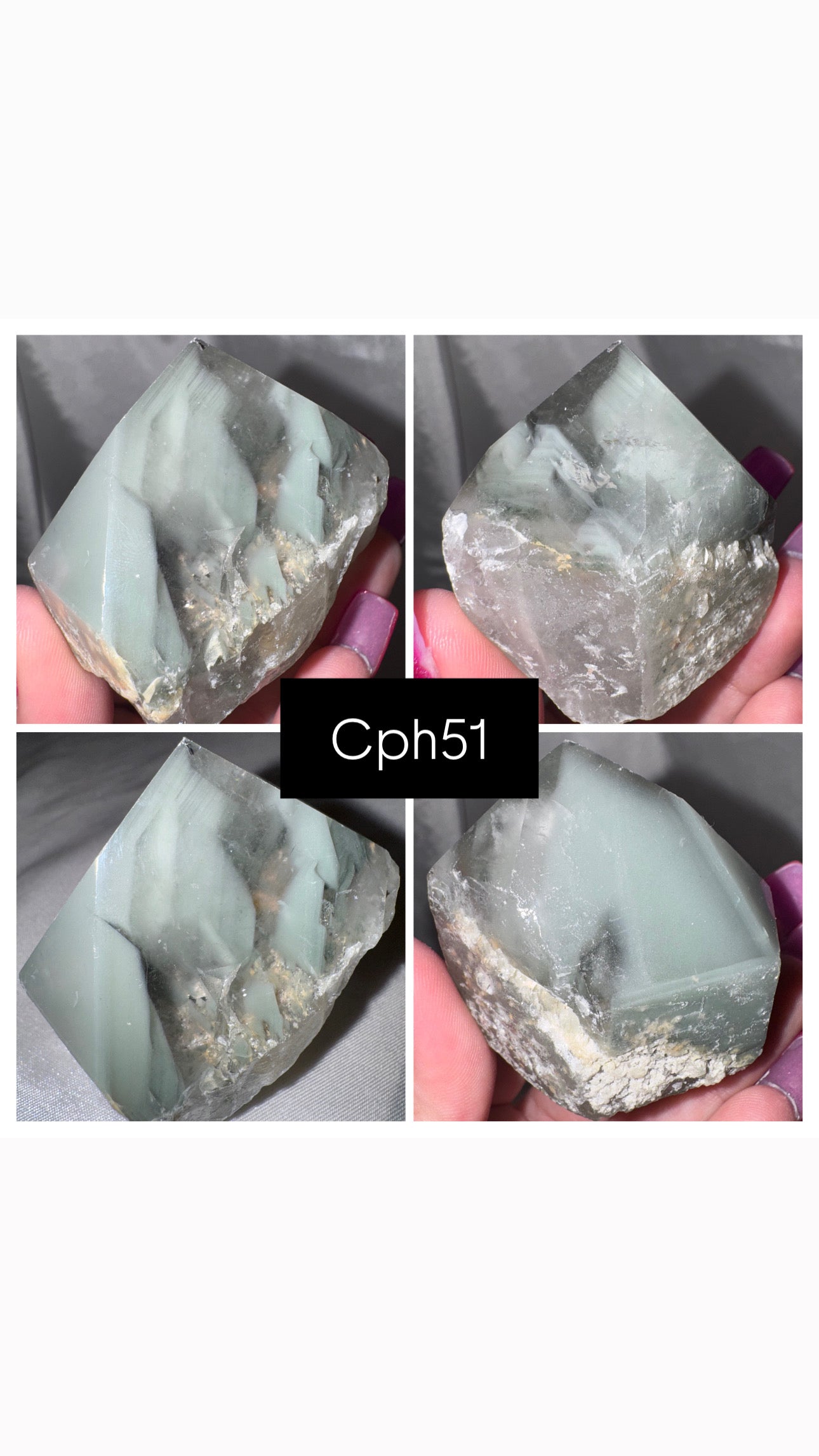 Chlorite Phantom Quartz AAA Raw Tower