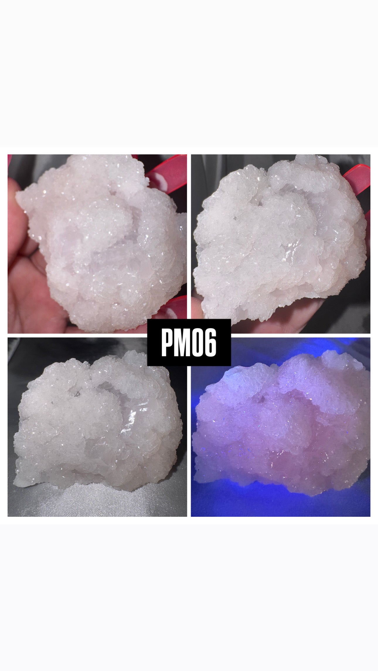 Pink Mangano Calcite Specimen- UV Reactive