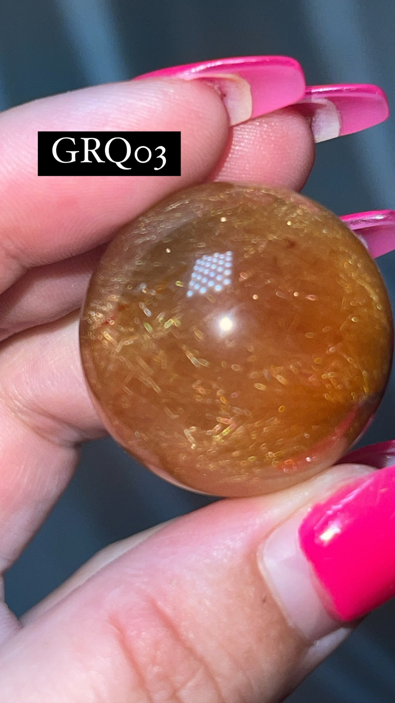 Gold Rutile Quartz AAA Sphere