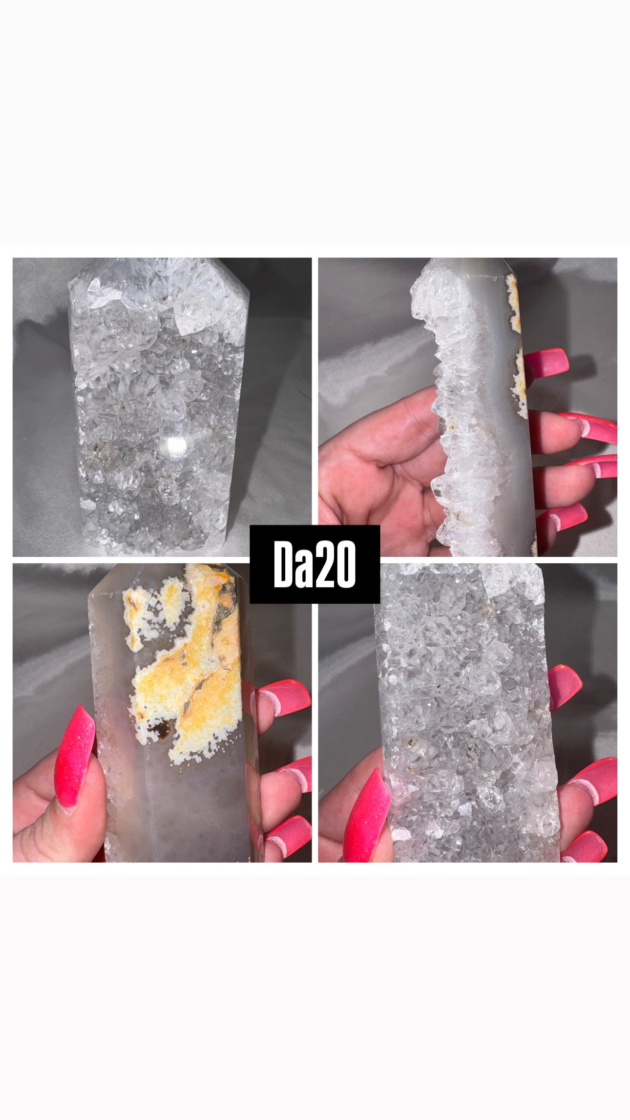 Druzy Agate Tower