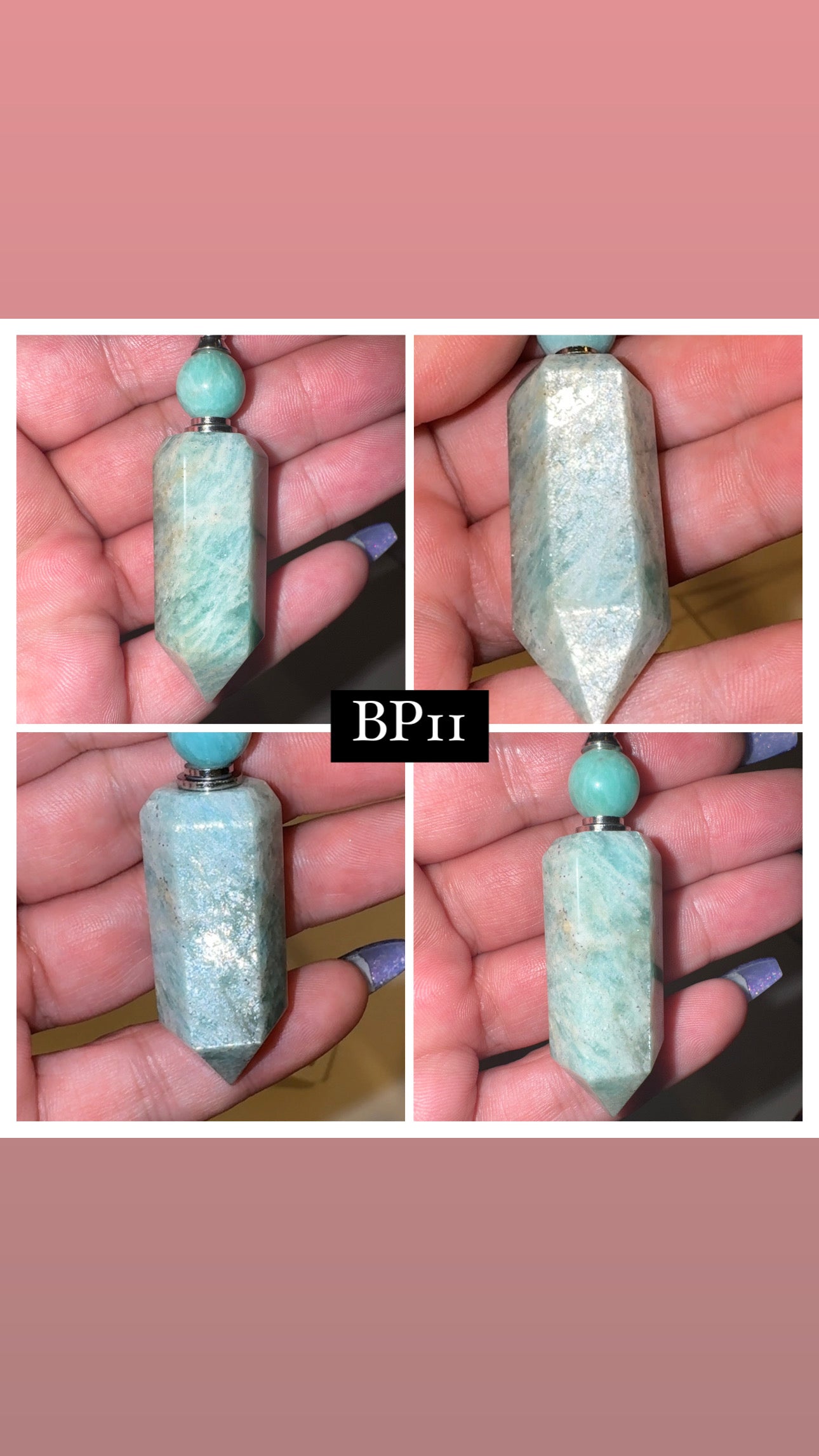 Amazonite Bottle Necklace