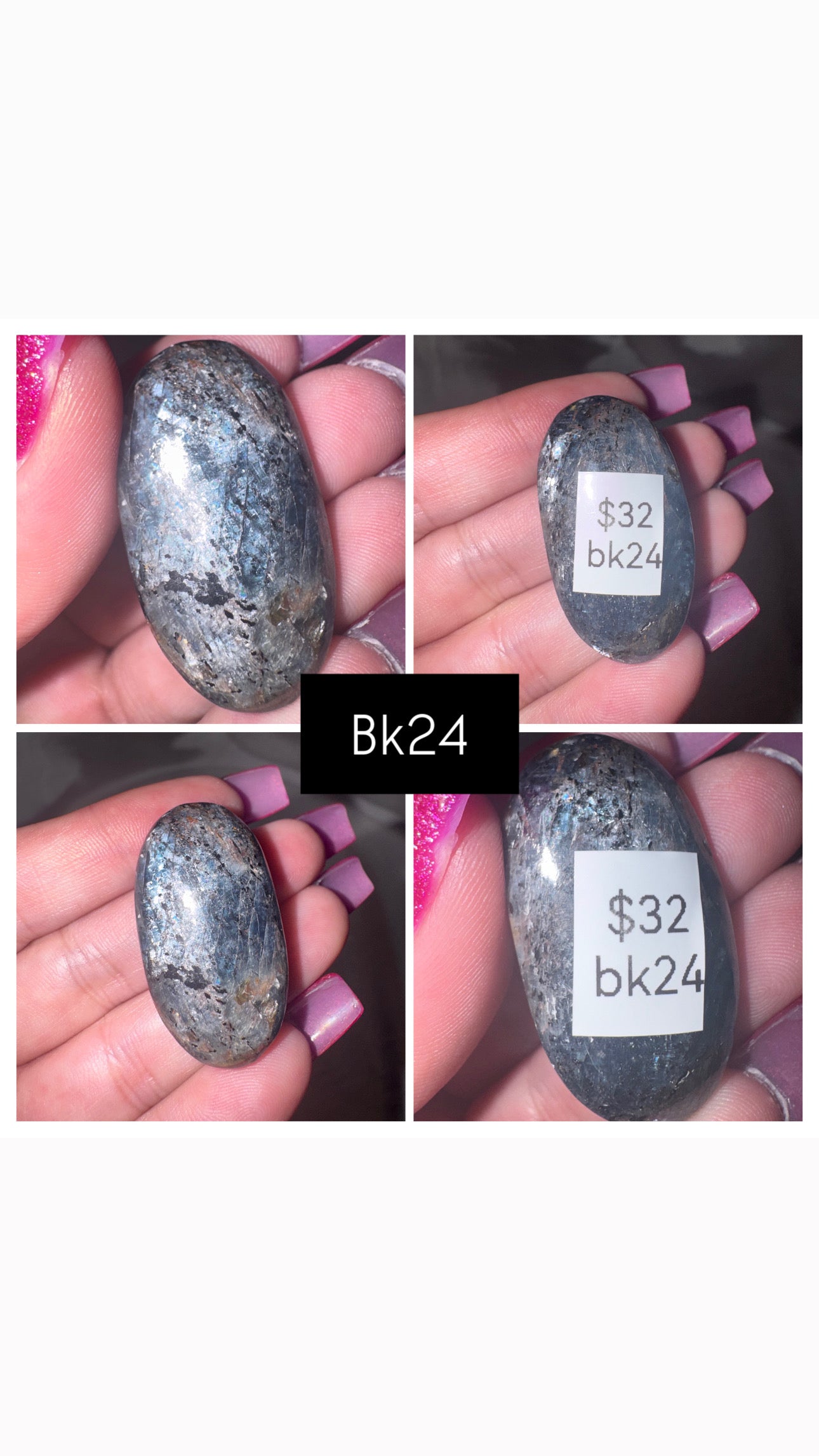 Blue Kyanite AA Palmstone