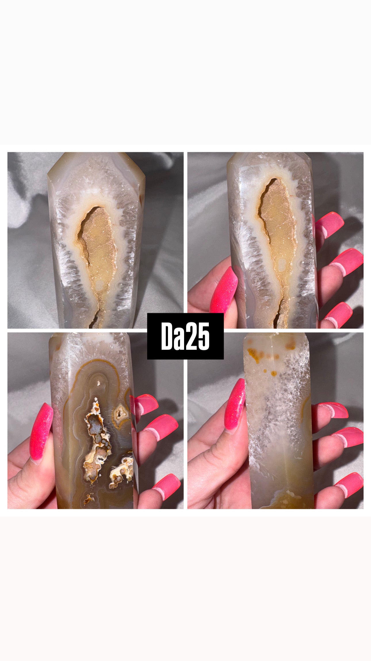 Druzy Agate Tower