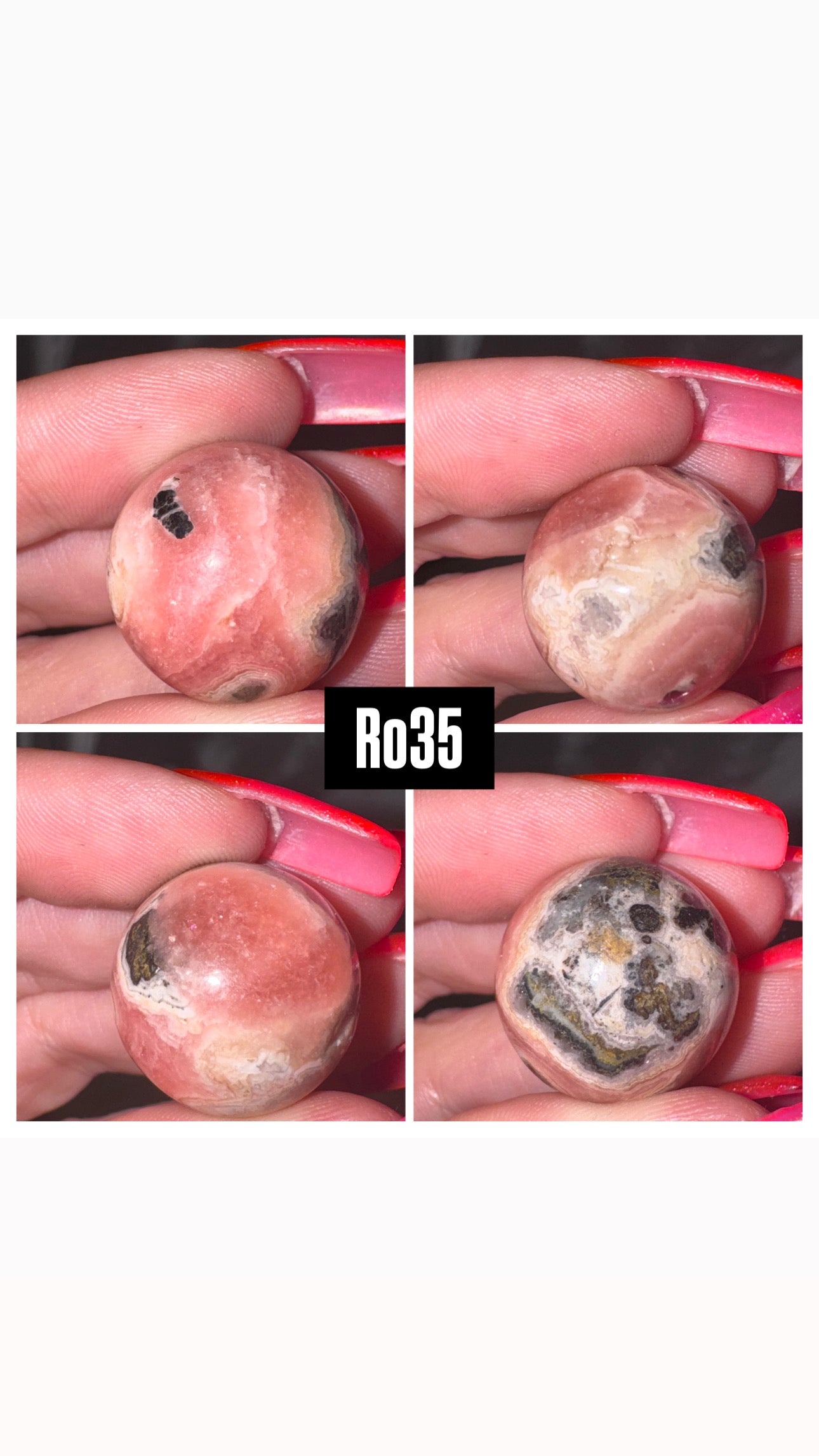Rhodochrosite Sphere