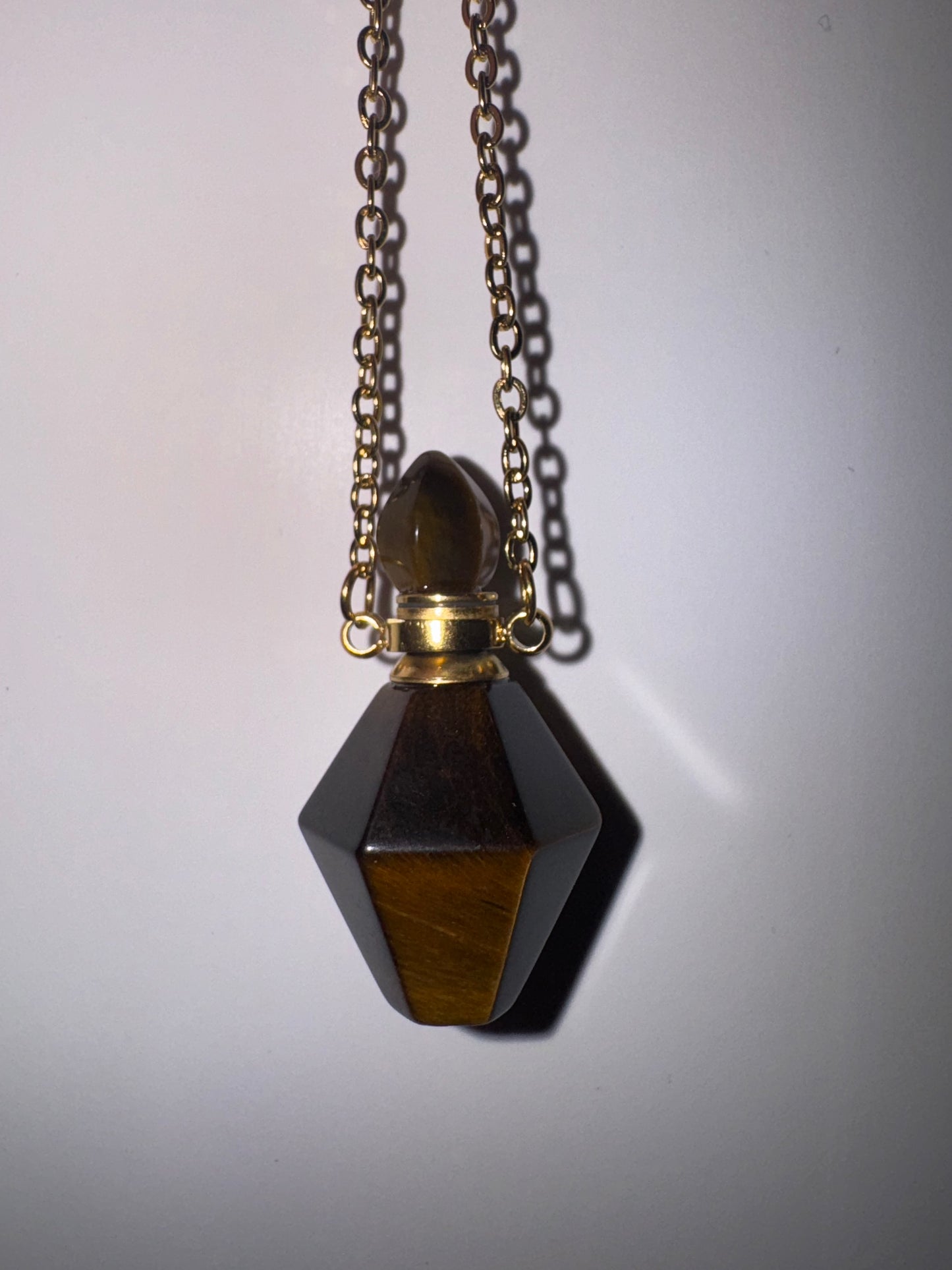 Tigers Eye Bottle Necklace