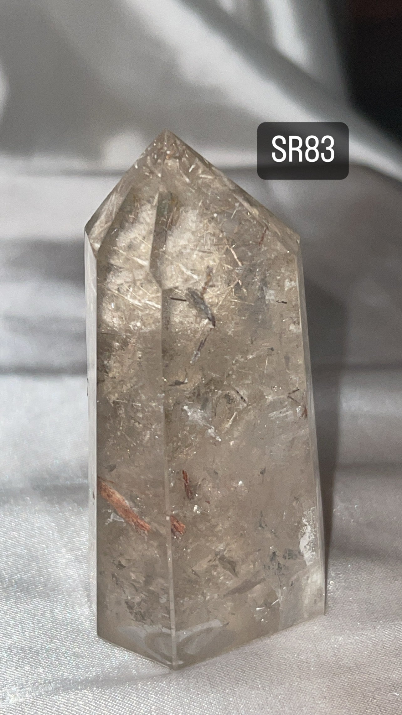 Silver Rutile Quartz AAA Tower