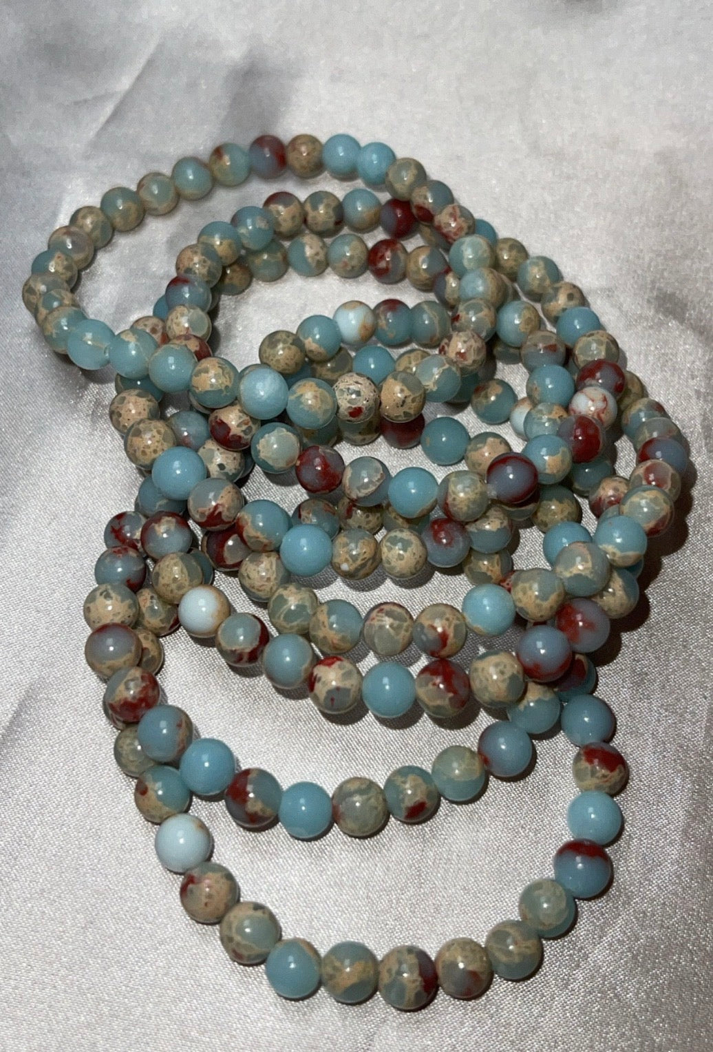 Sea Sediment Jasper 6mm/8mm Bracelet