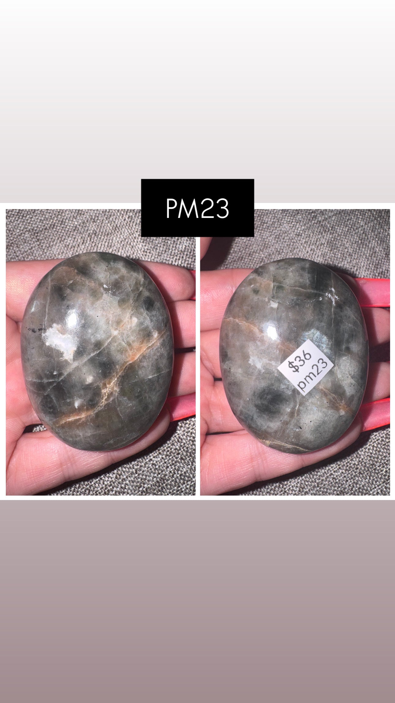 Polarity Moonstone Palmstone