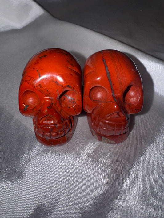 Red Jasper Skull