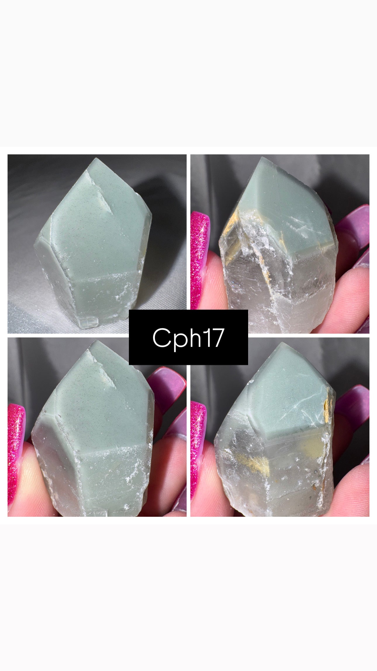 Chlorite Phantom Quartz AAA Raw Tower