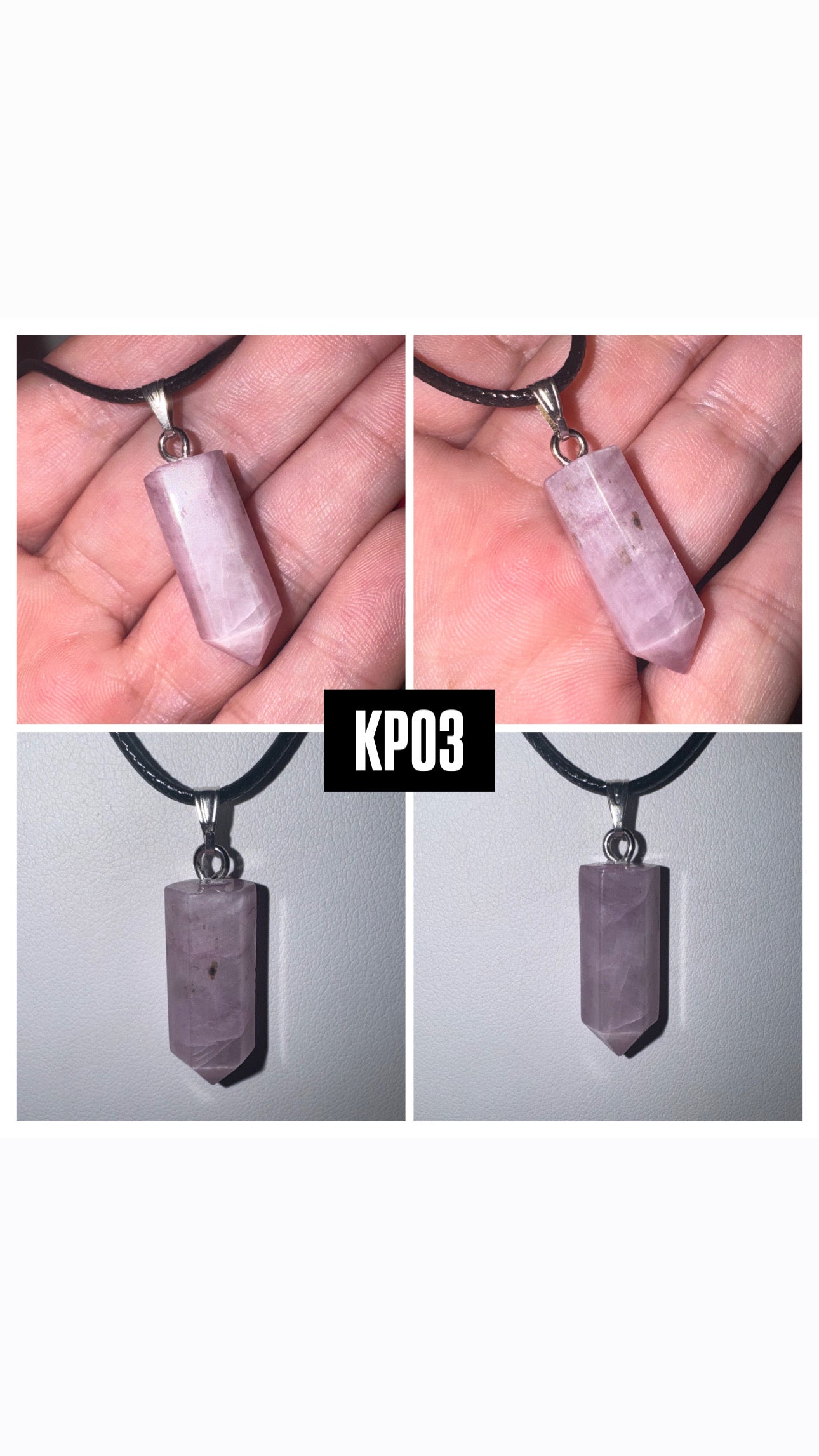 Kunzite Point Pendant