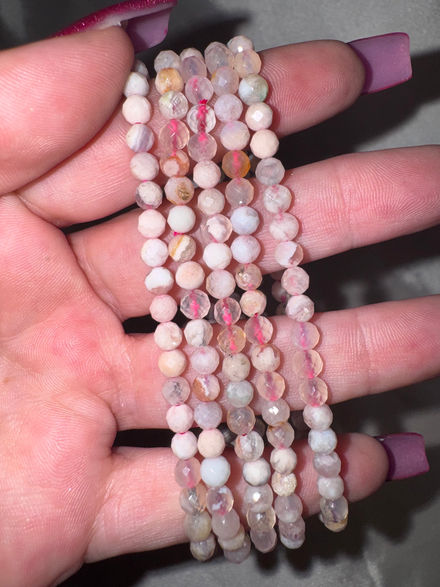 Crystal Faceted Bracelet (4mm)