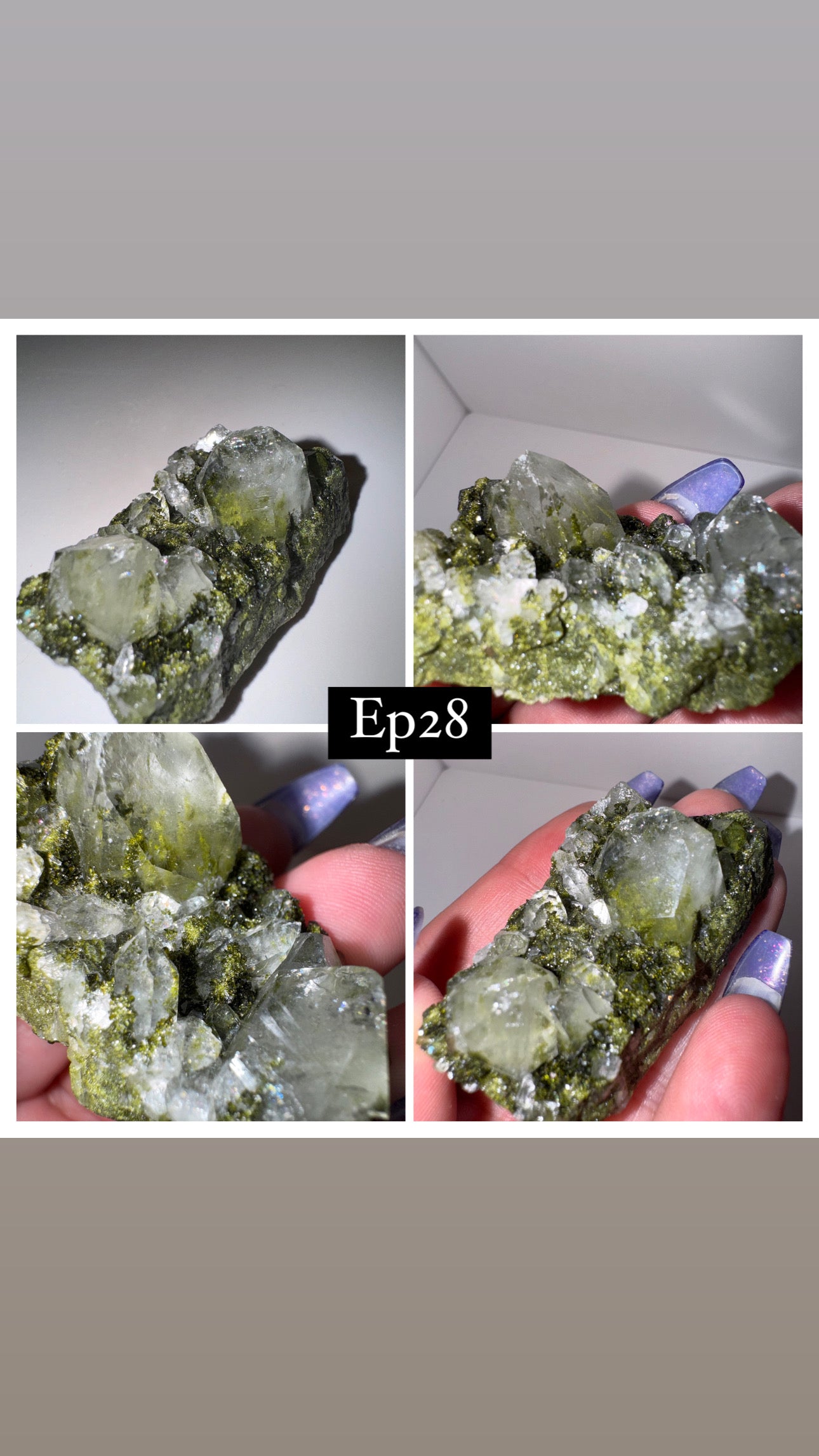 Epidote Quartz Specimen