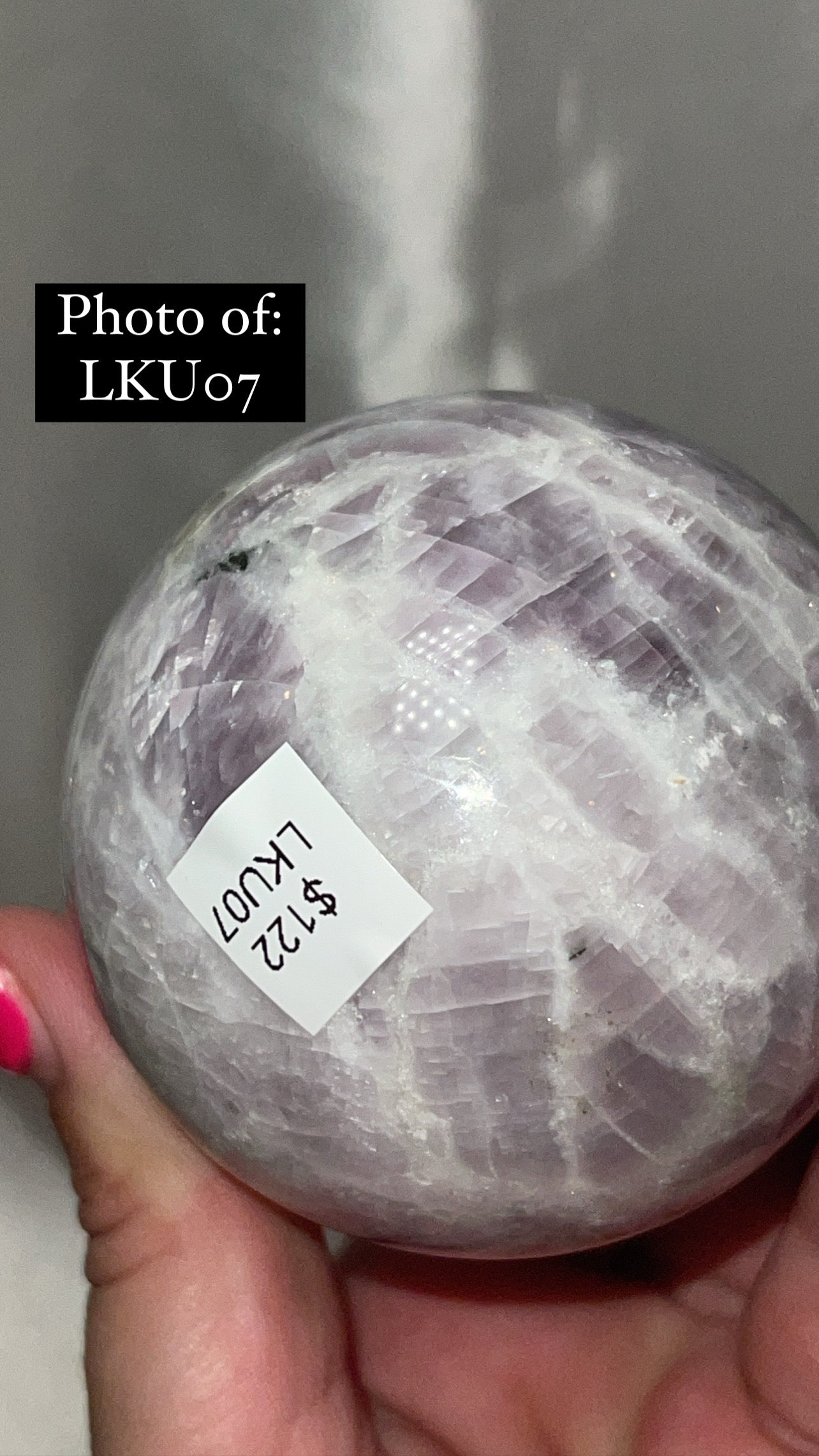 Kunzite High Grade Large Sphere