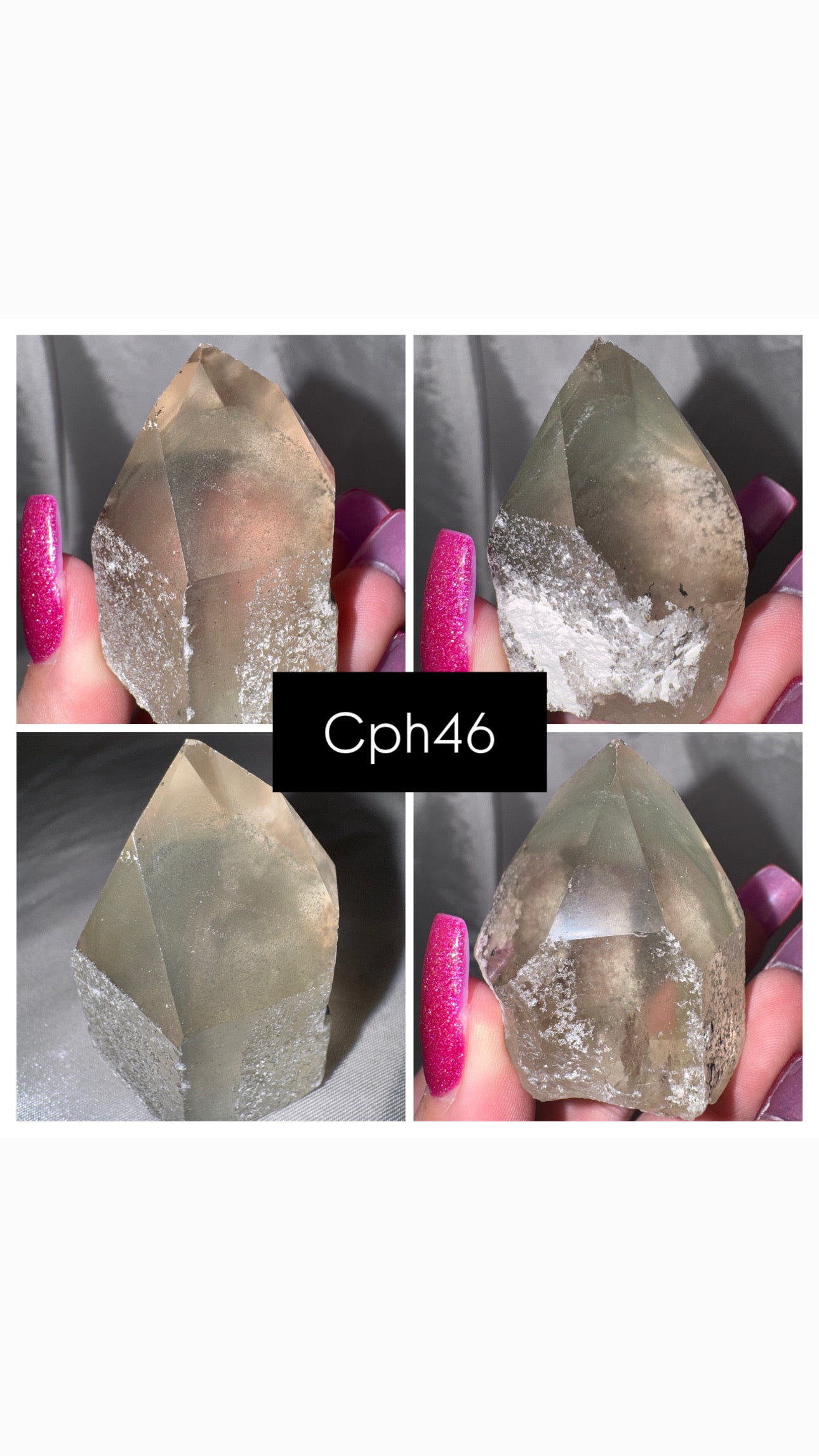 Chlorite Phantom Quartz AAA Raw Tower
