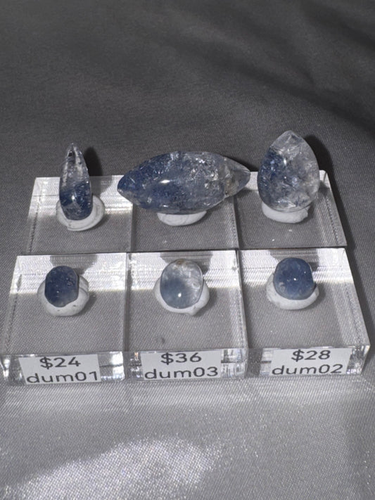 Dumortierite Quartz Rare Polished