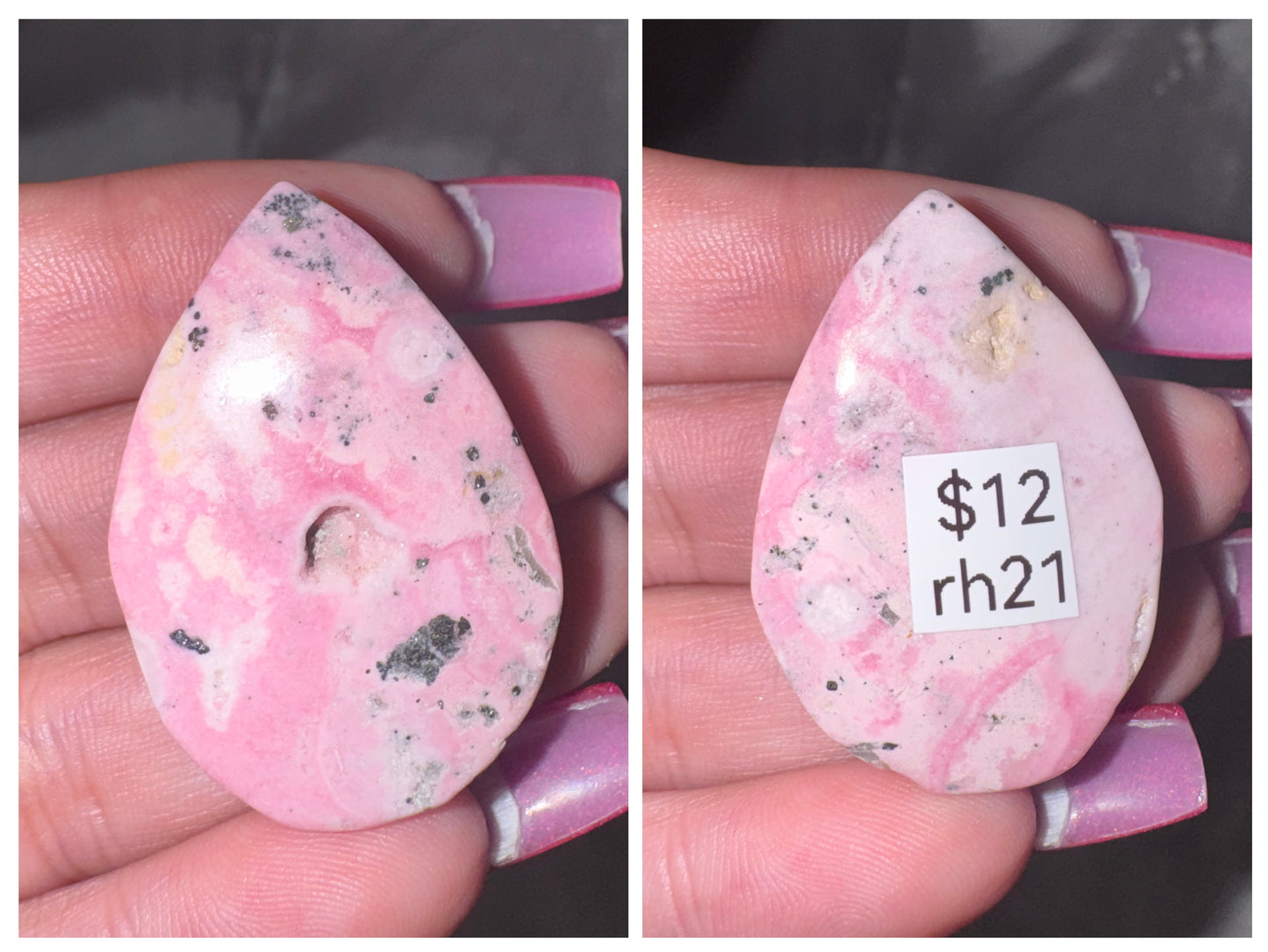 Peruvian Rhodonite Teardrop
