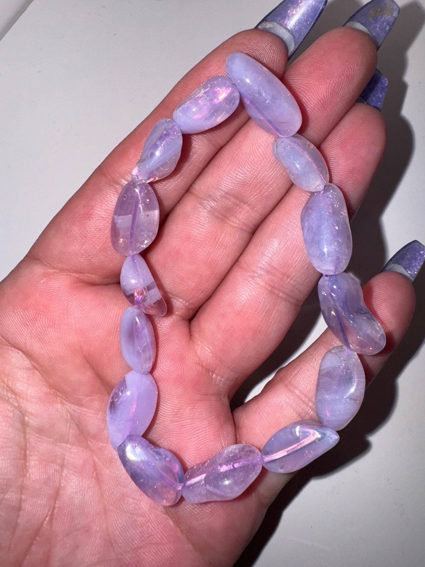 Rare Lavender Moon Quartz bracelet