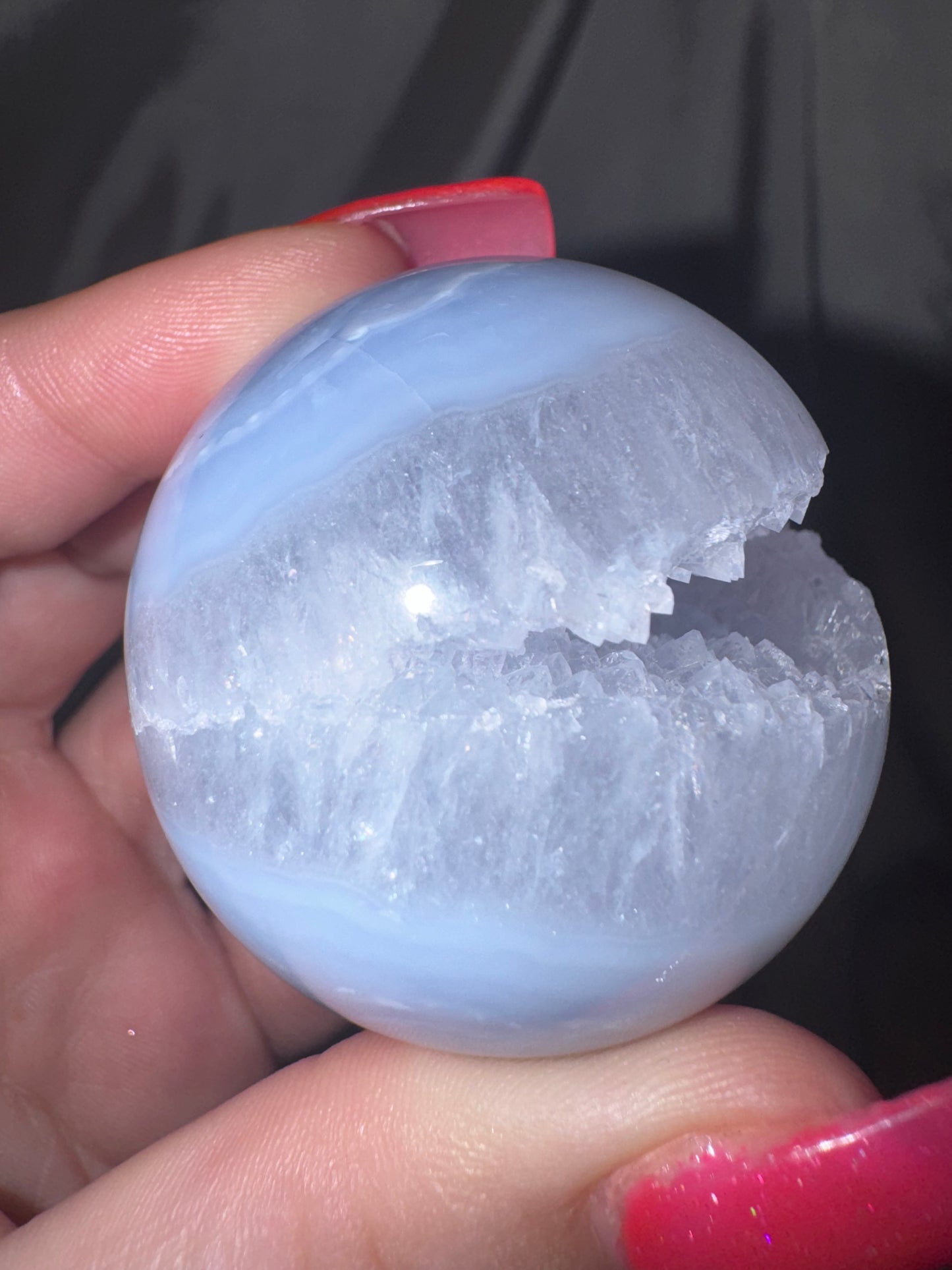Druzy Blue Lace Agate Sphere