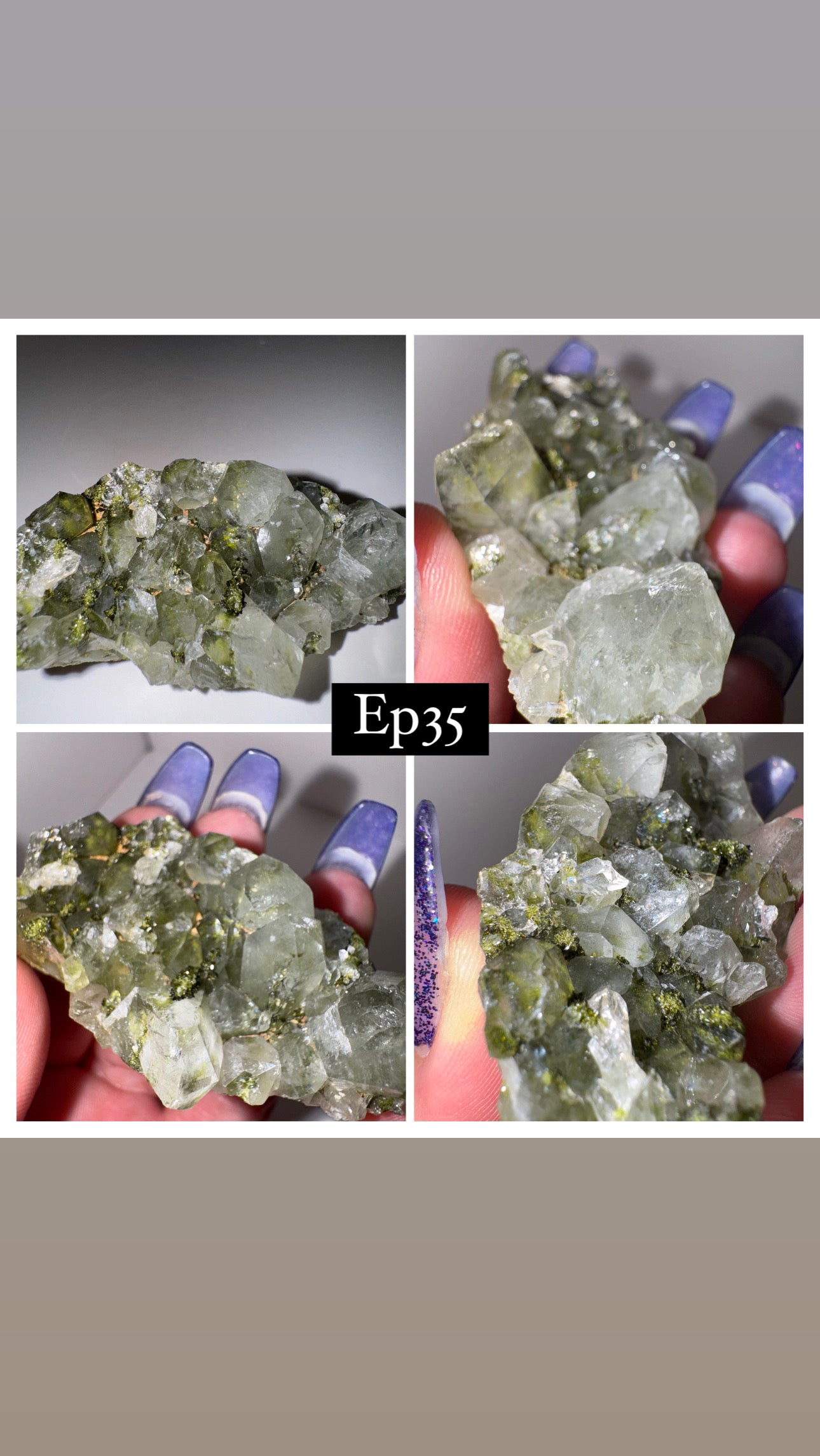 Epidote Quartz Specimen