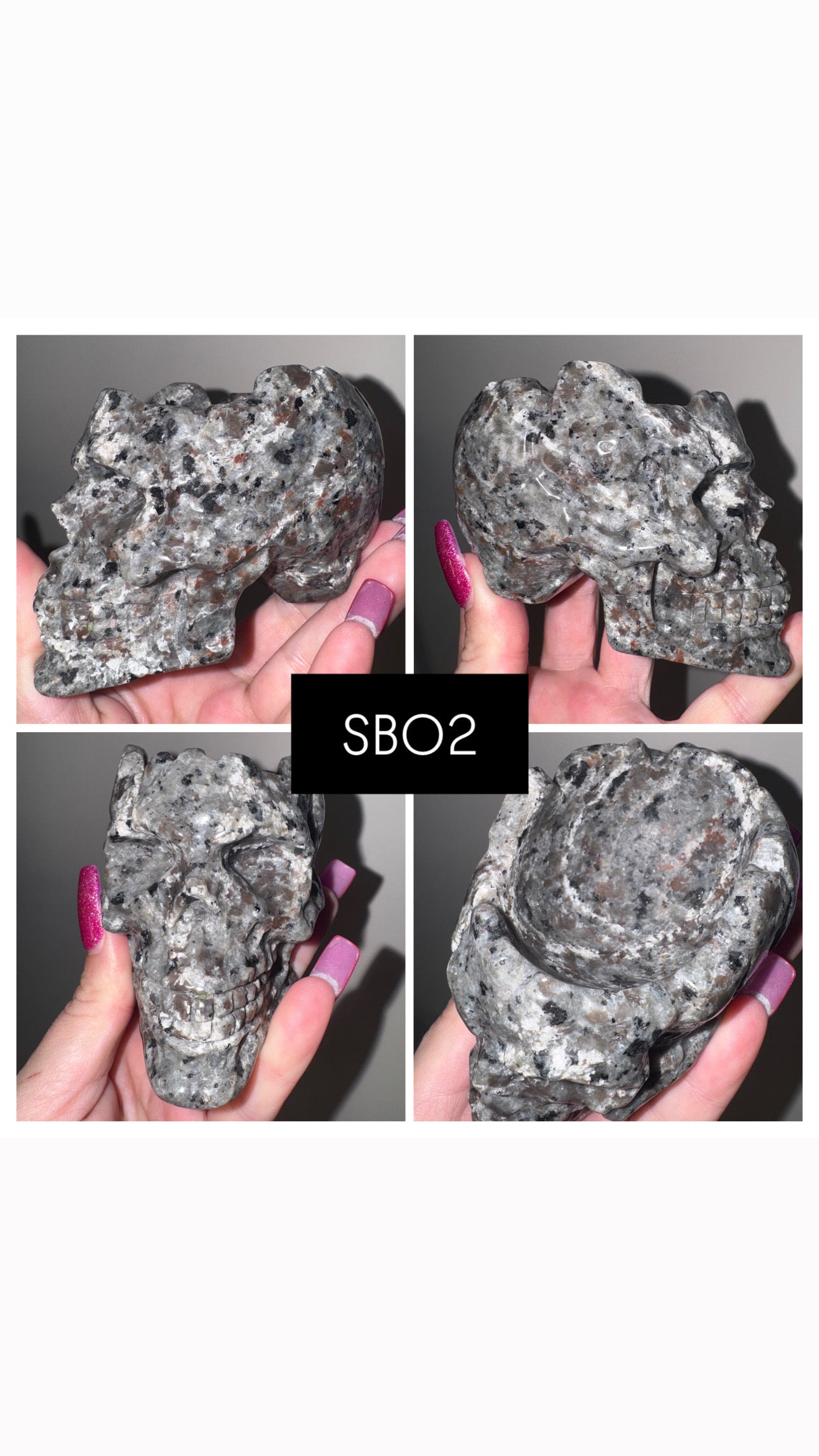 Crystal Large Skull Bowl