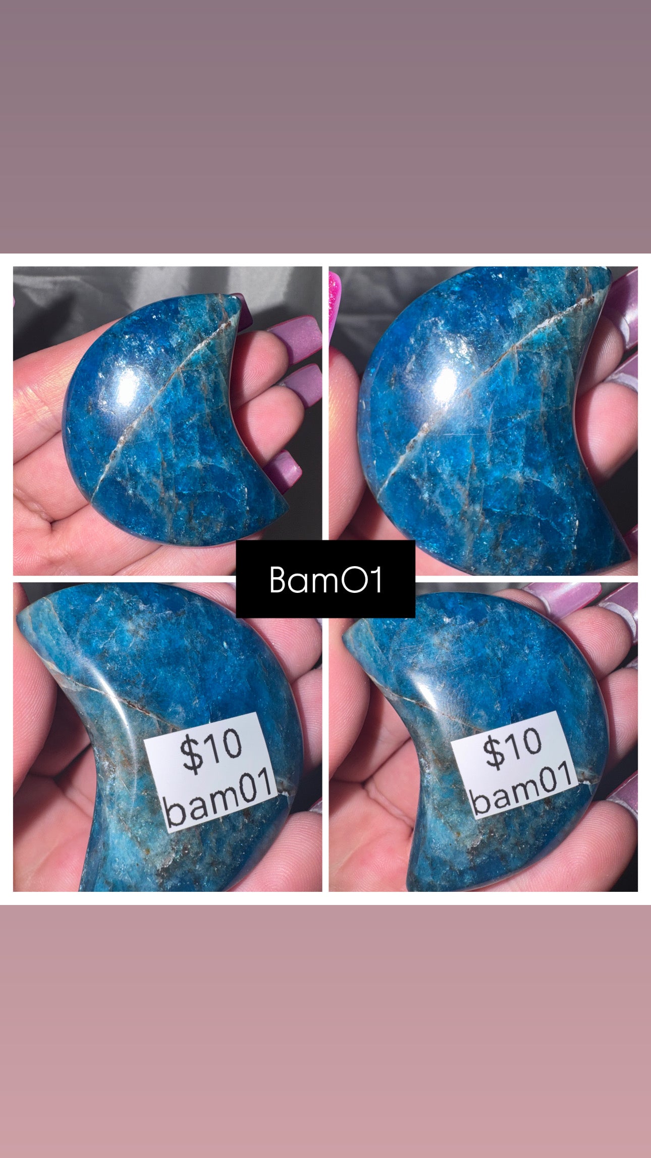 Blue Apatite Moon