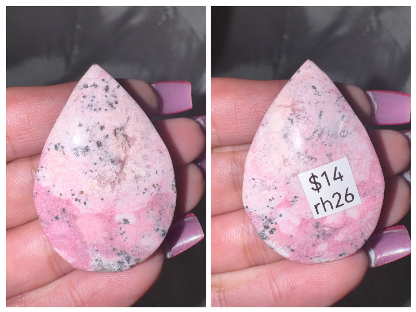 Peruvian Rhodonite Teardrop