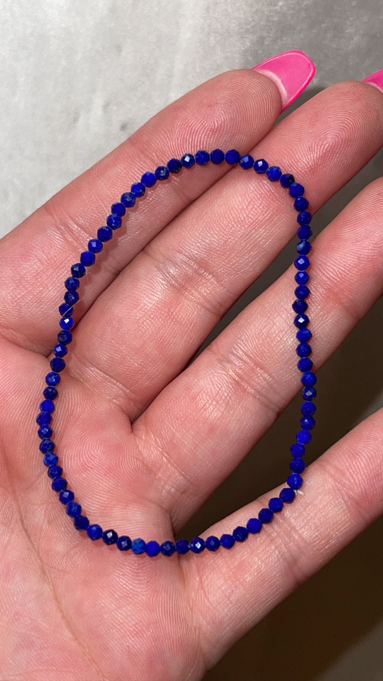 Lapis Lazuli Faceted 2mm Bracelet