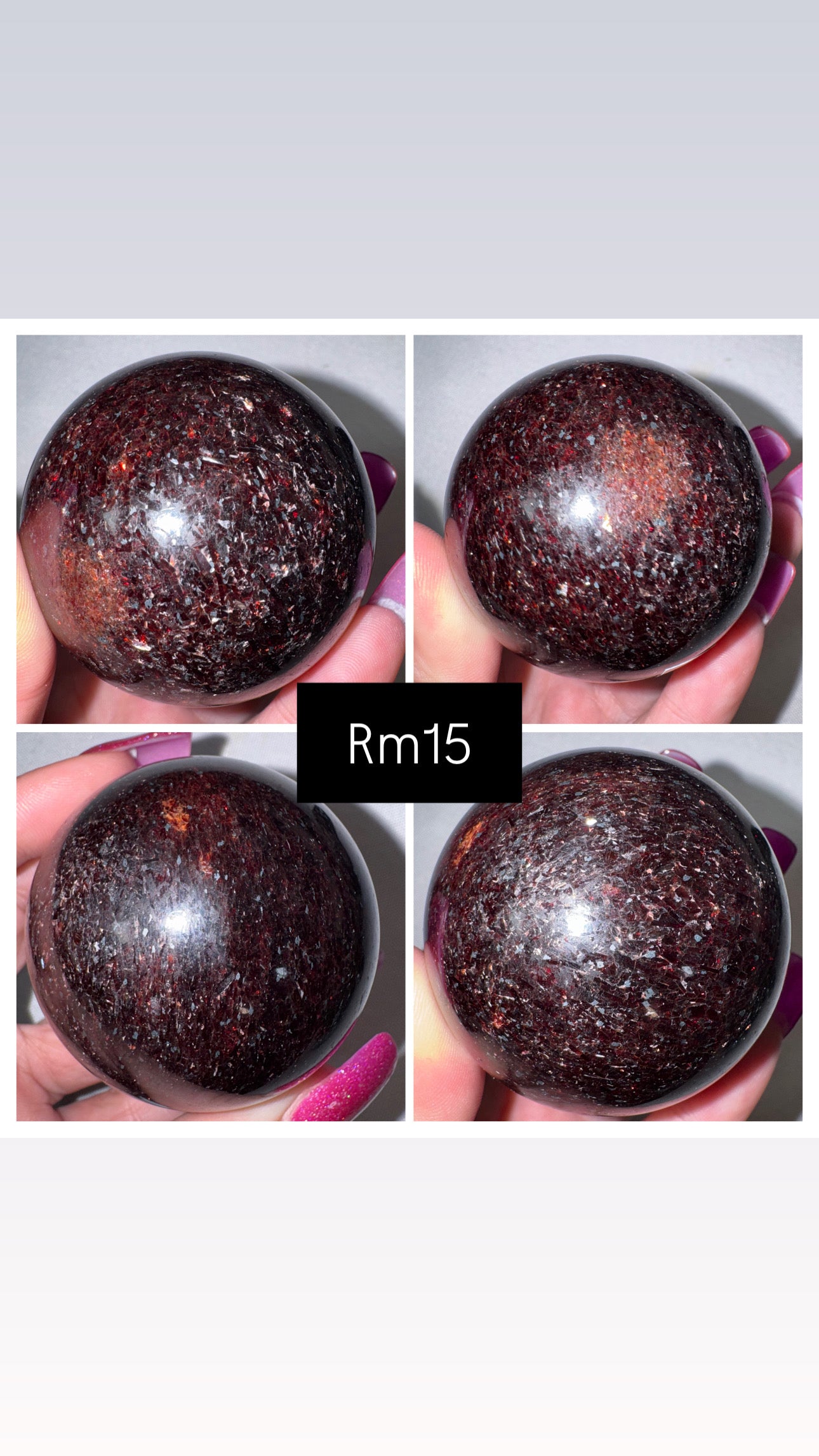 Red Mica Large Sphere