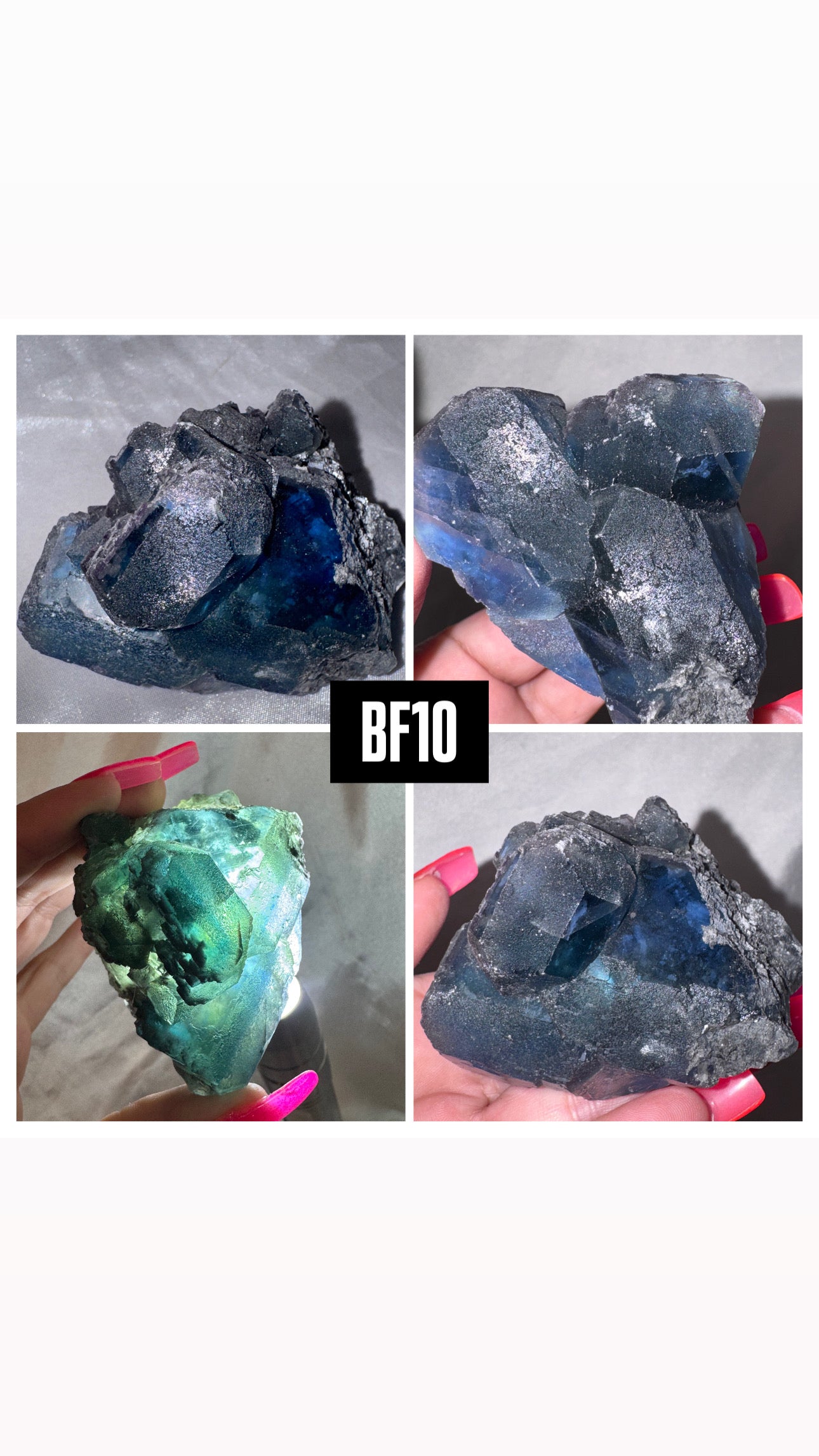 Blue Fluorite Specimen