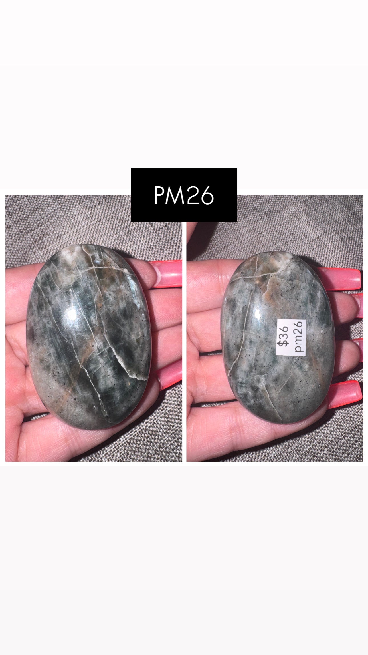Polarity Moonstone Palmstone