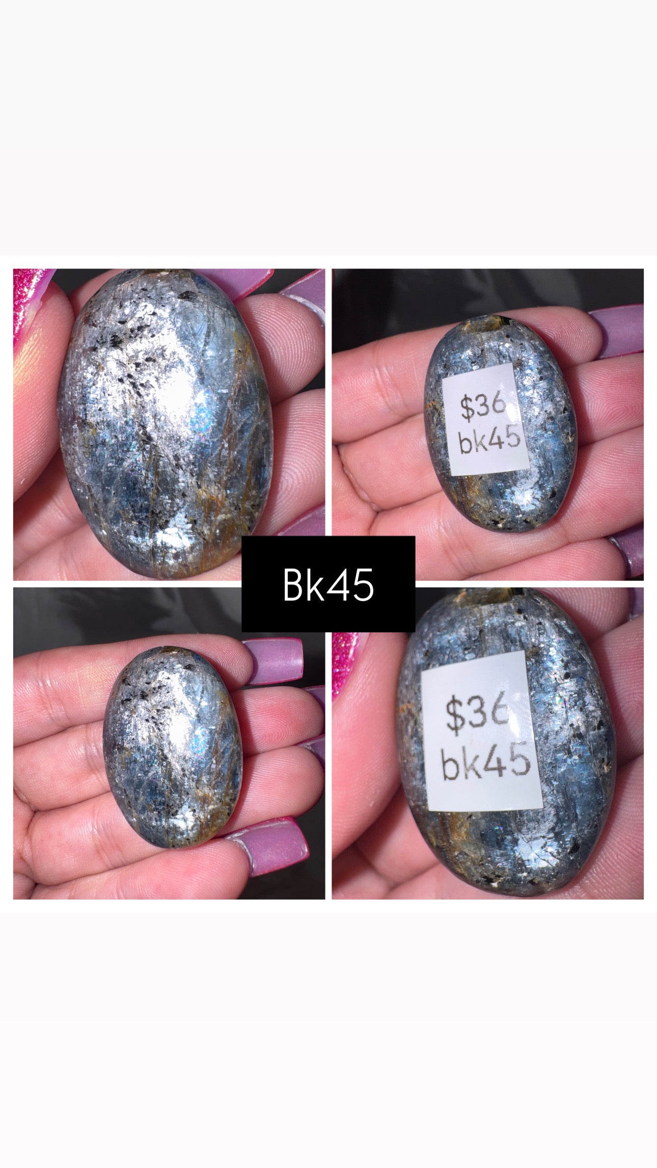 Blue Kyanite AA Palmstone