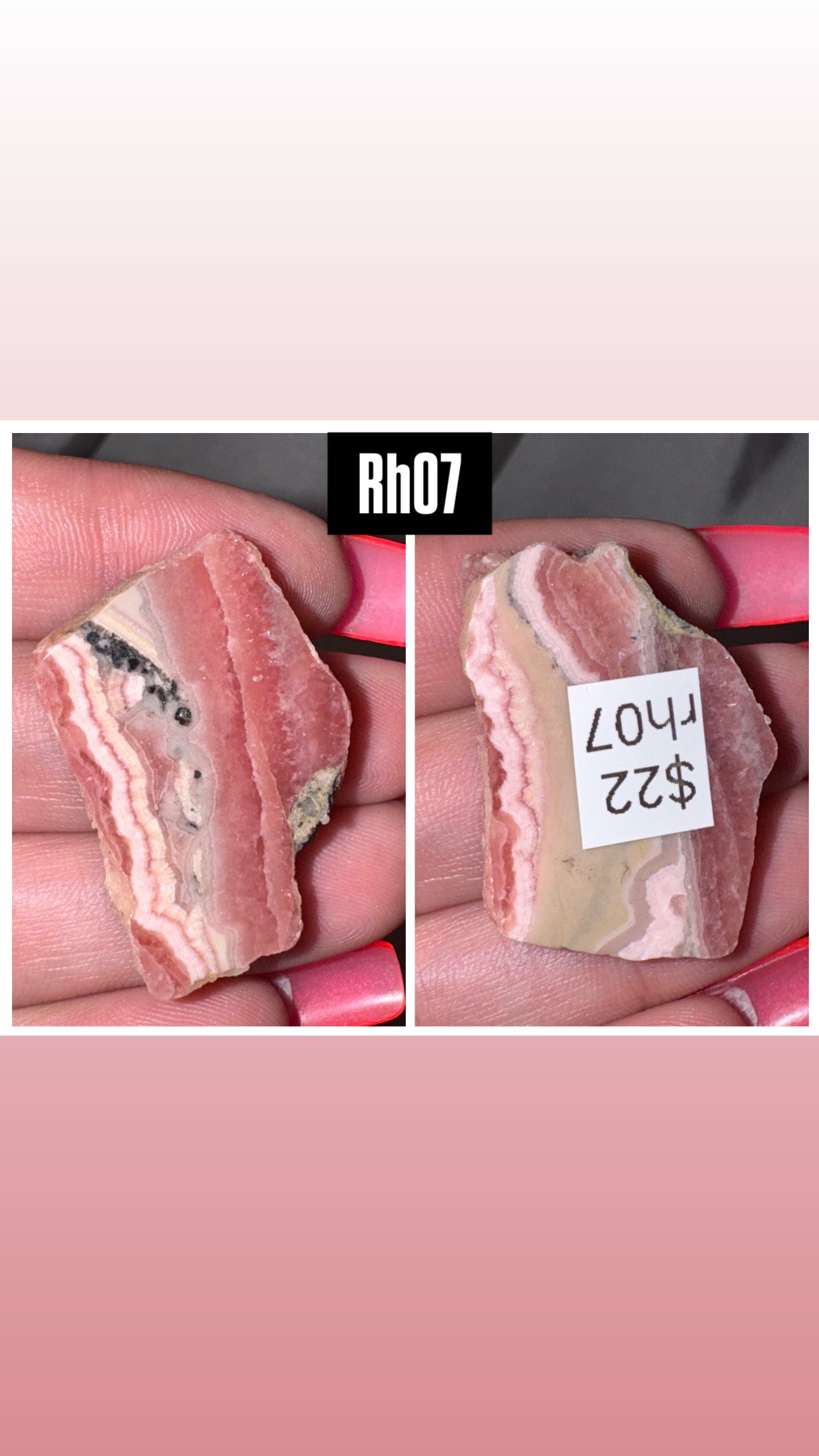 Rhodochrosite AAA Slab