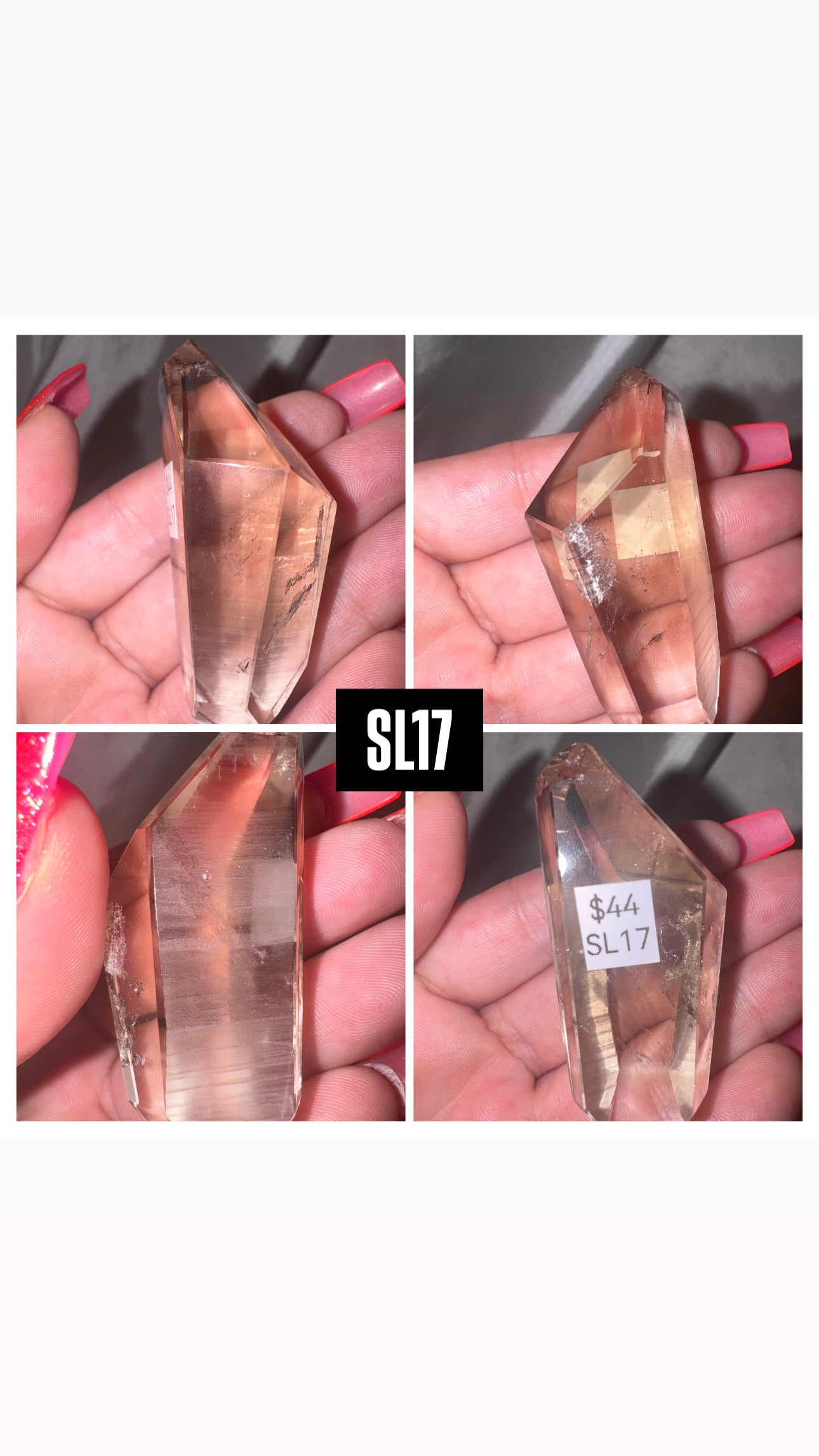 Smoky Lemurian AAA Semi Polished Point