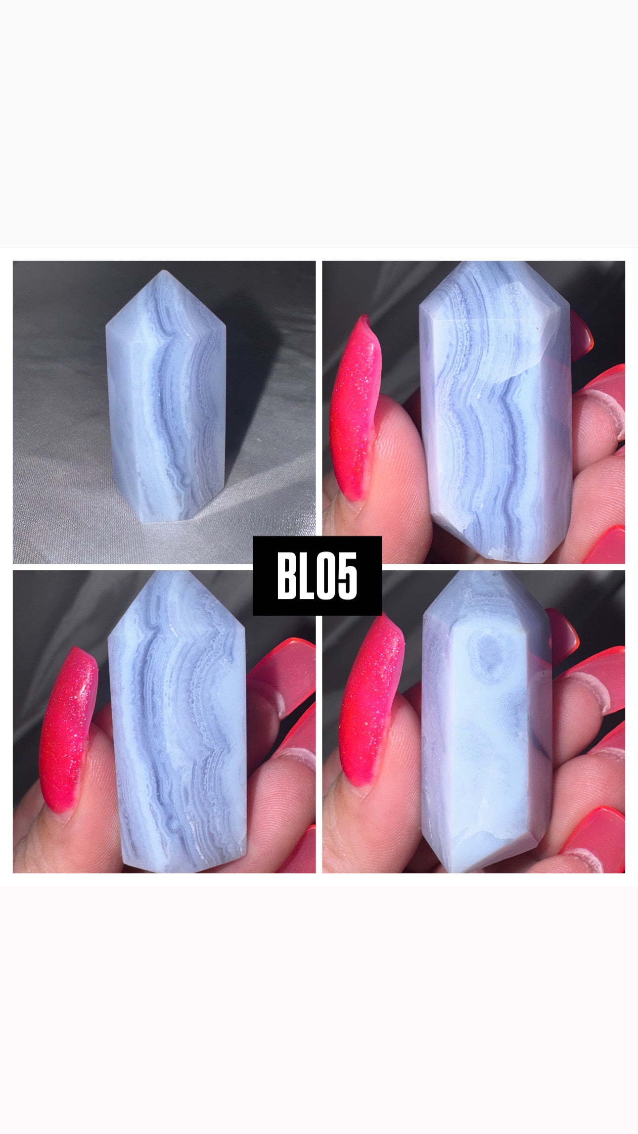 Blue Lace Agate Tower