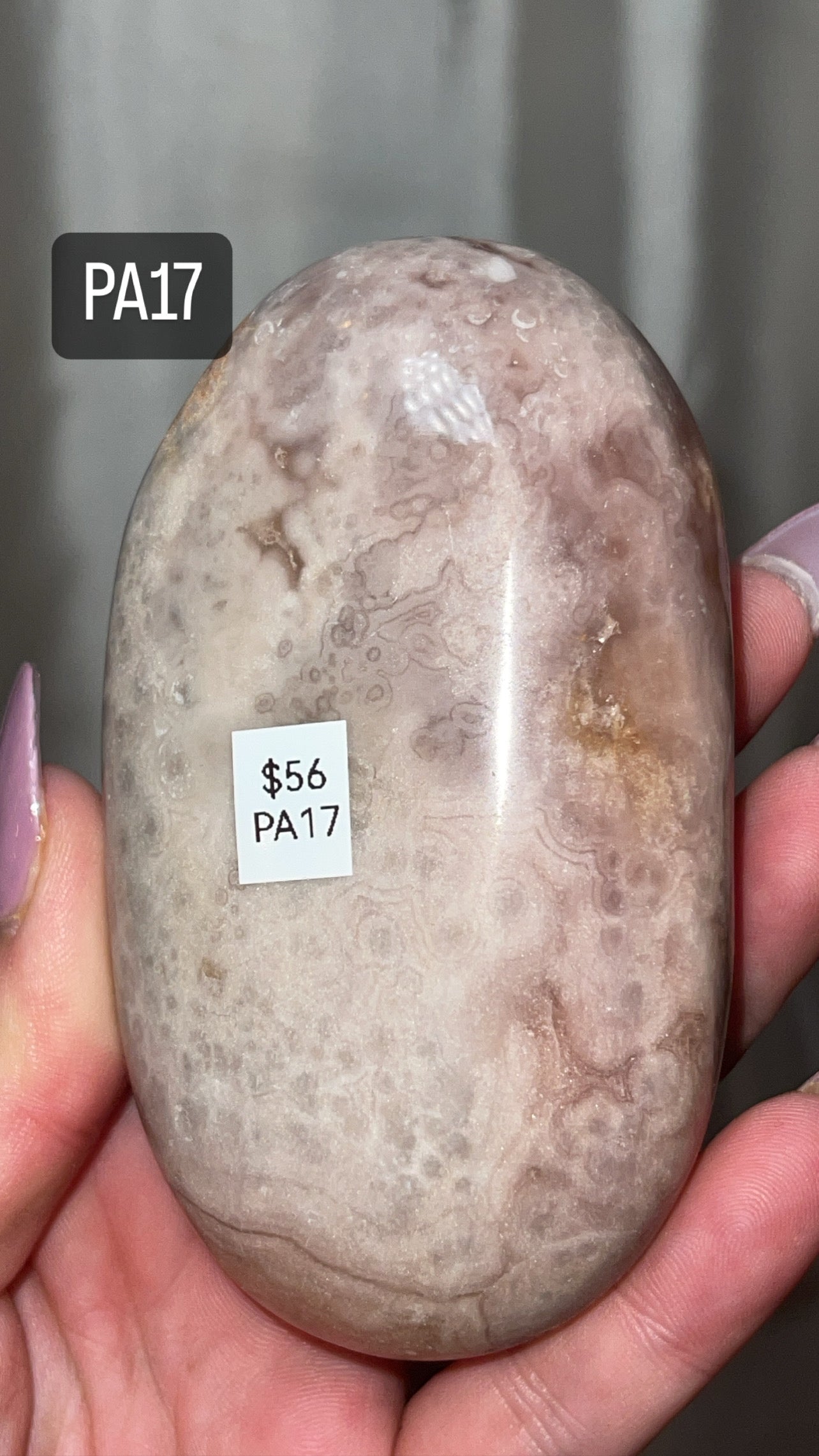 Pink Amethyst XL Palmstone