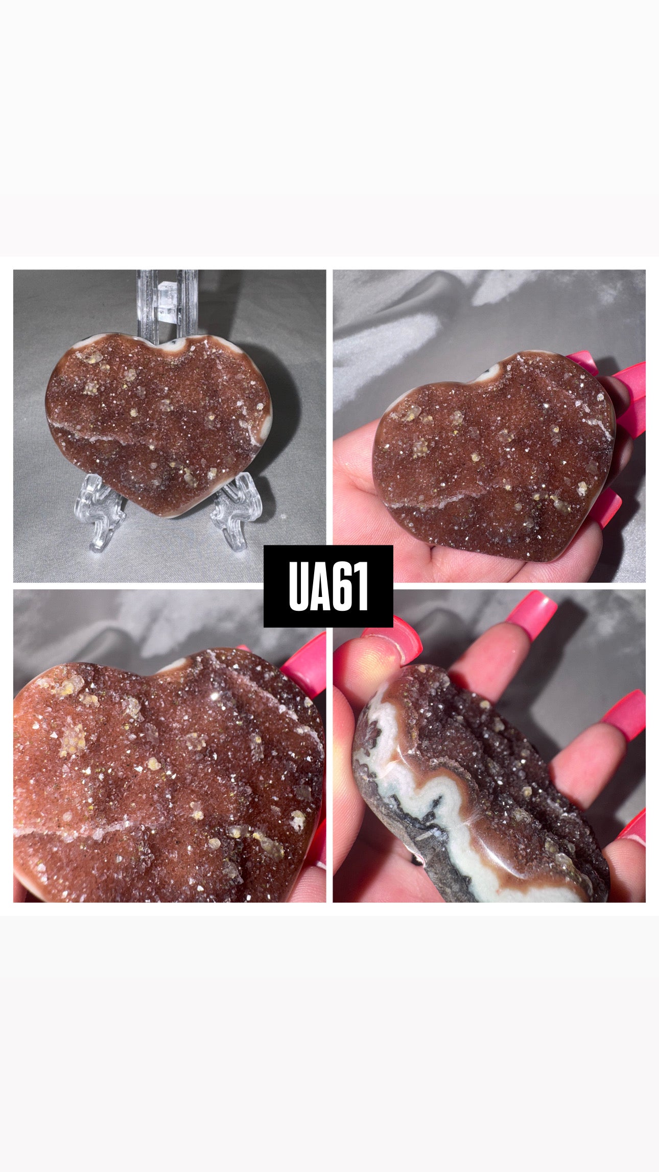 Uruguay Amethyst Heart