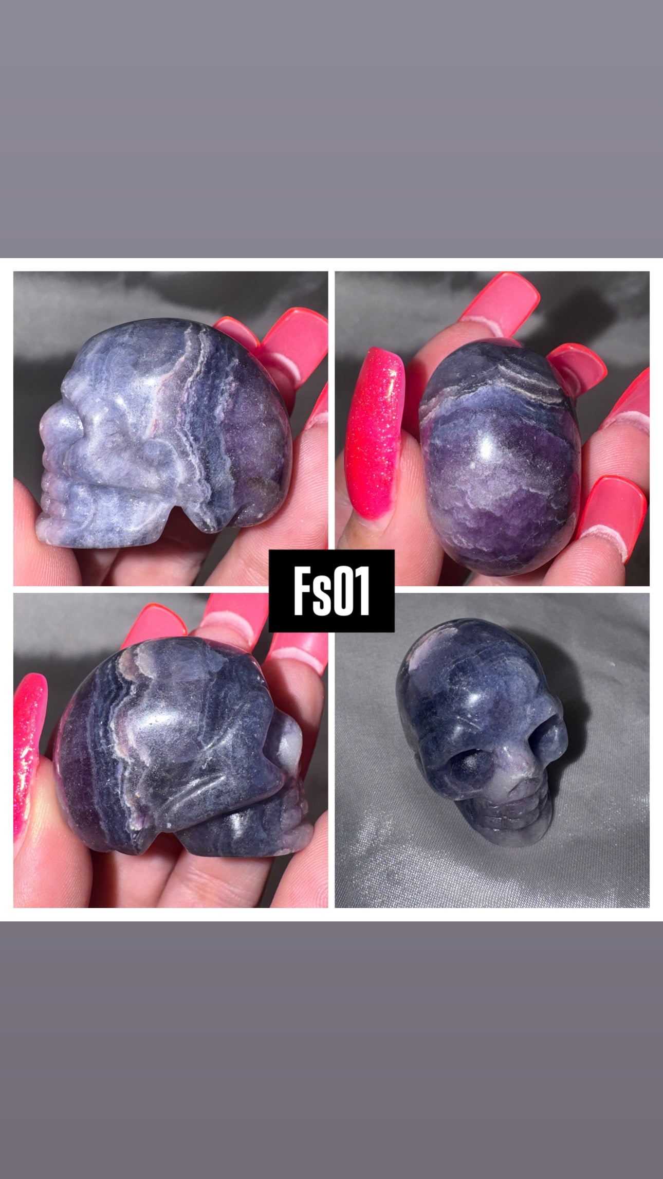 Silky Fluorite Small Skull