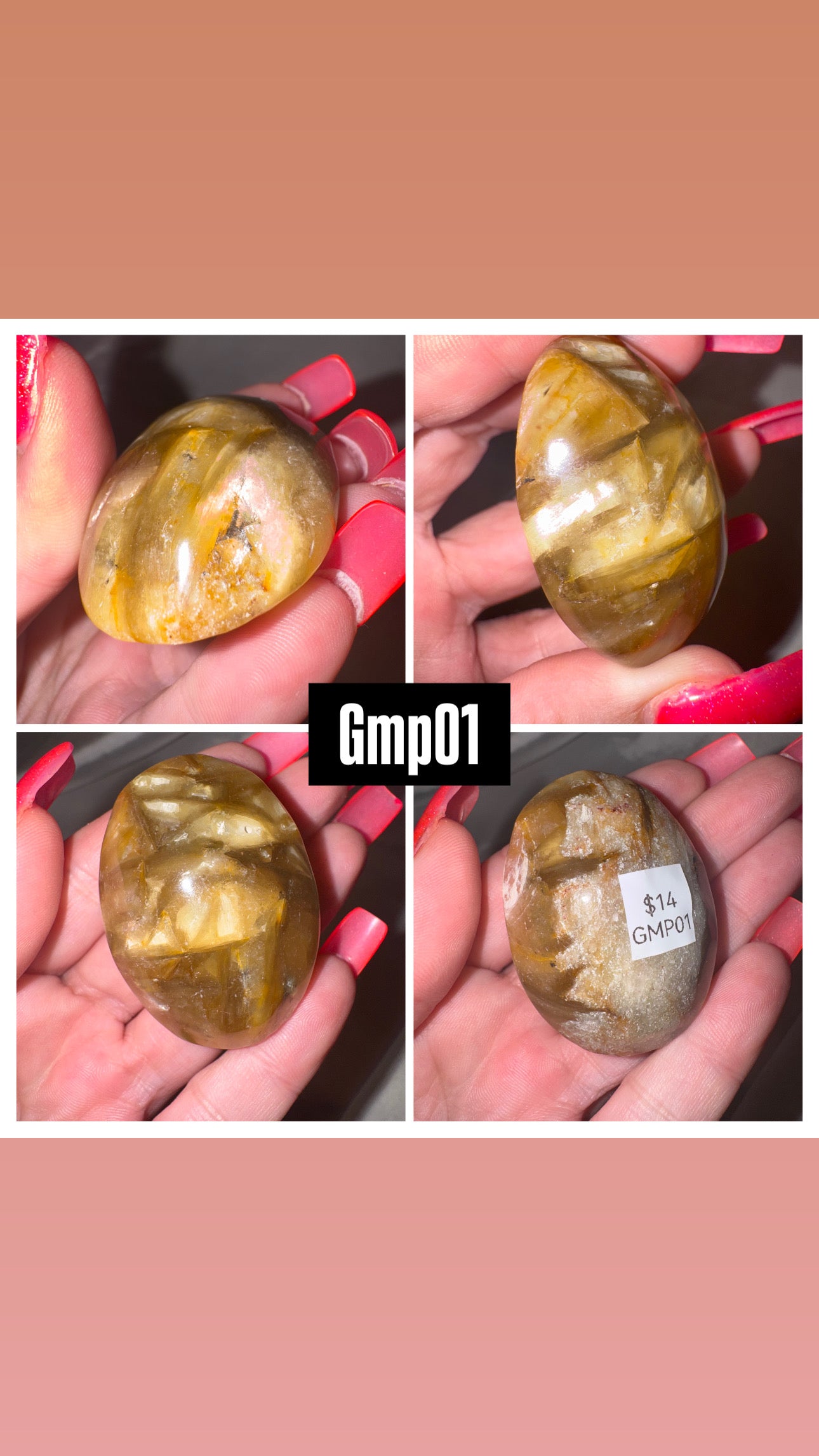 Golden Mica Muscovite Palmstone