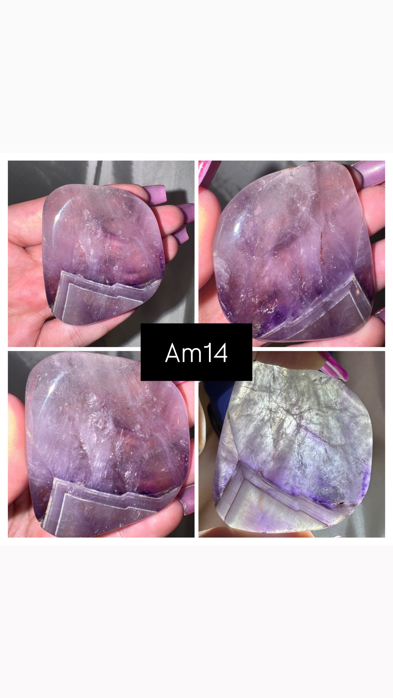 Phantom Amethyst AA Palmstone
