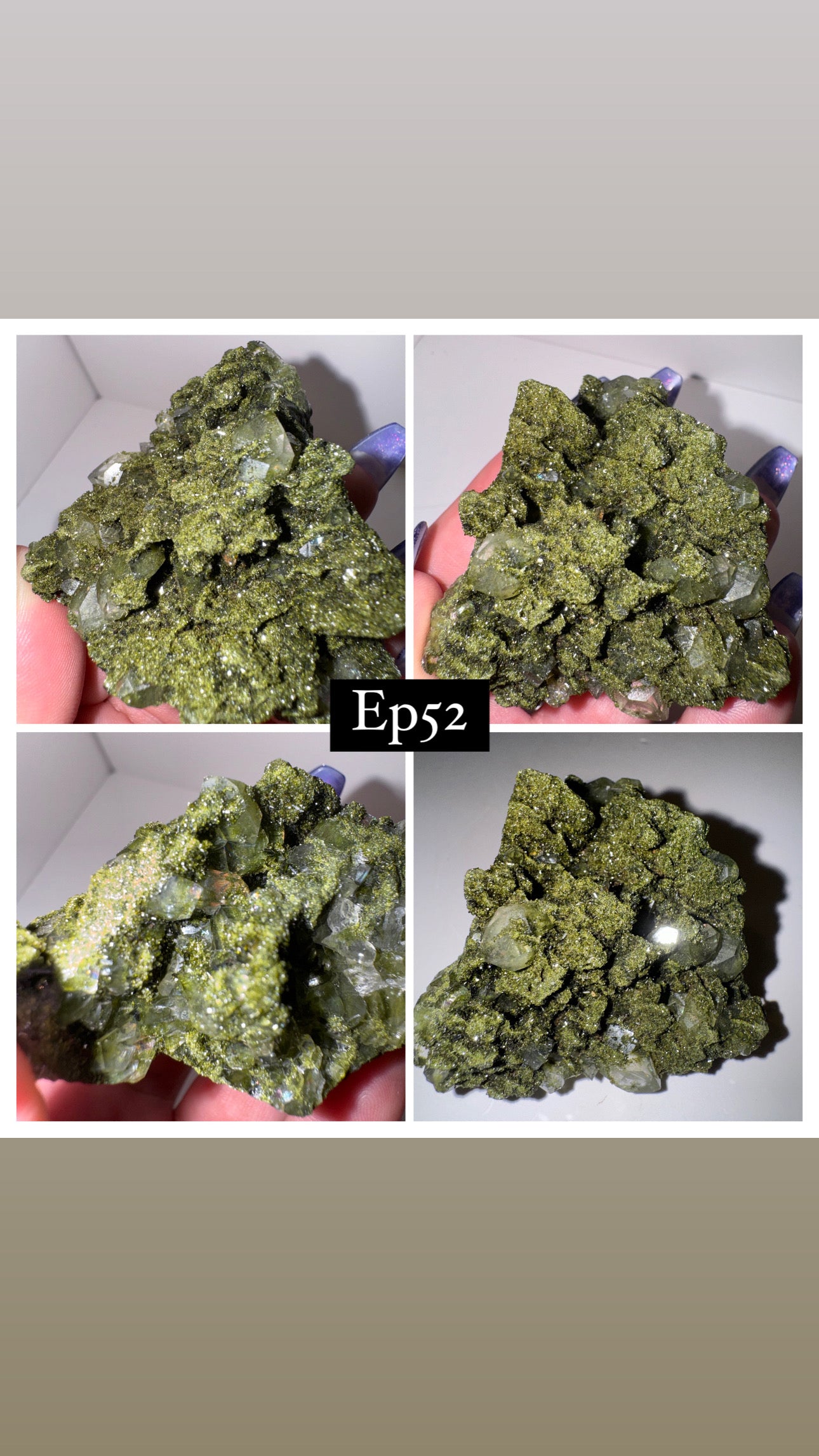 Epidote Quartz Specimen