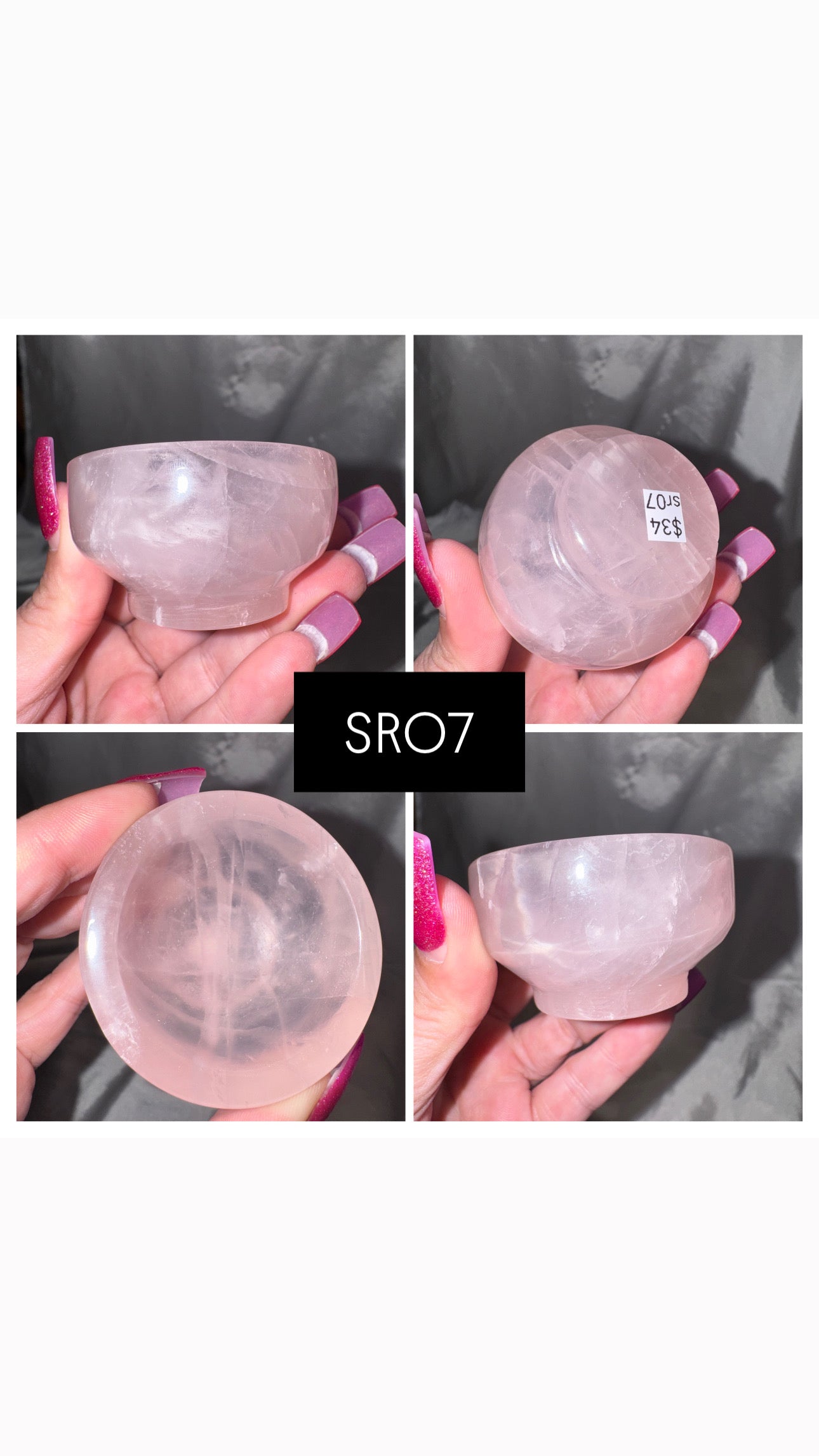 Star Rose Quartz Bowl