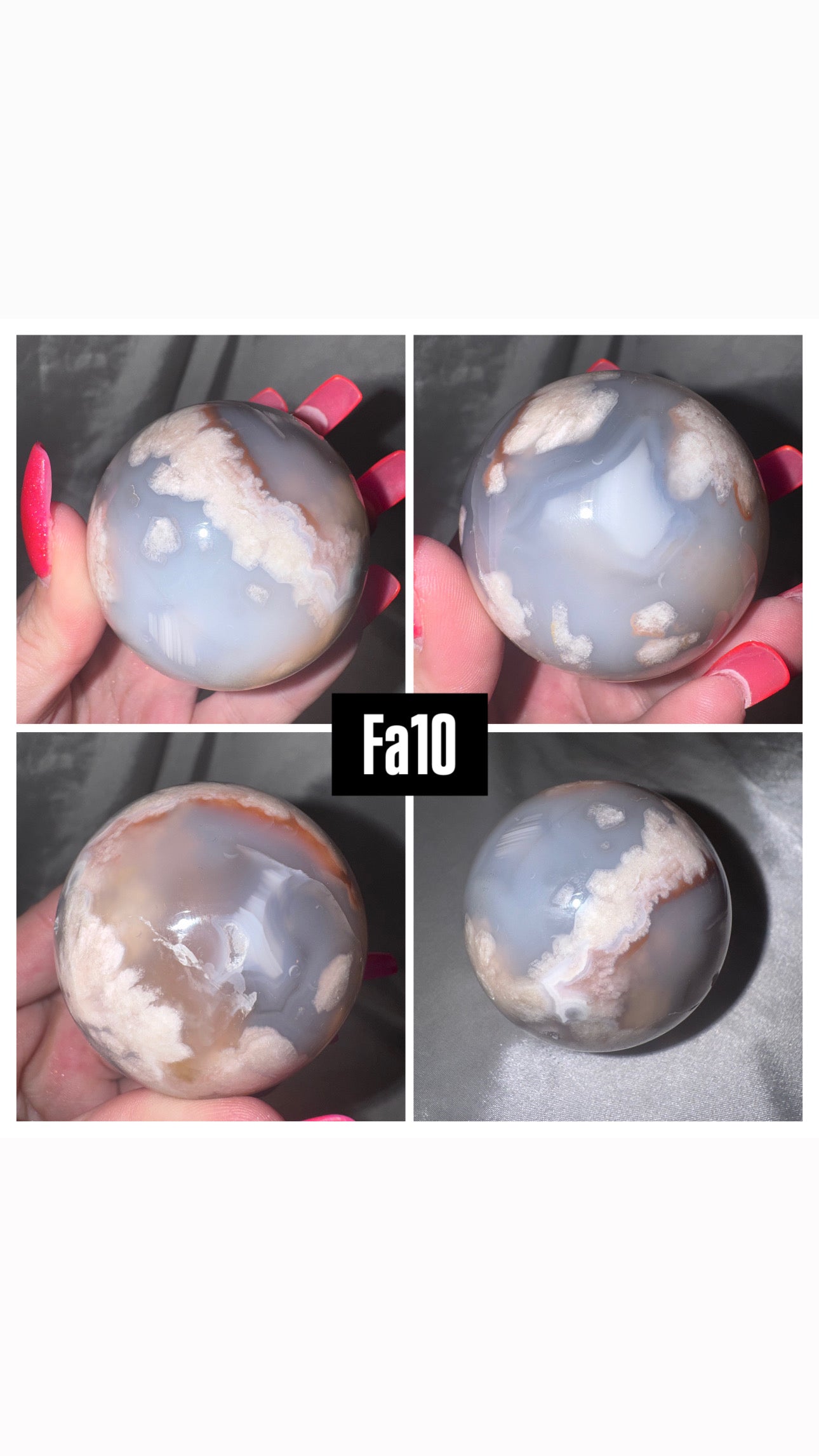 Flower Agate Sphere