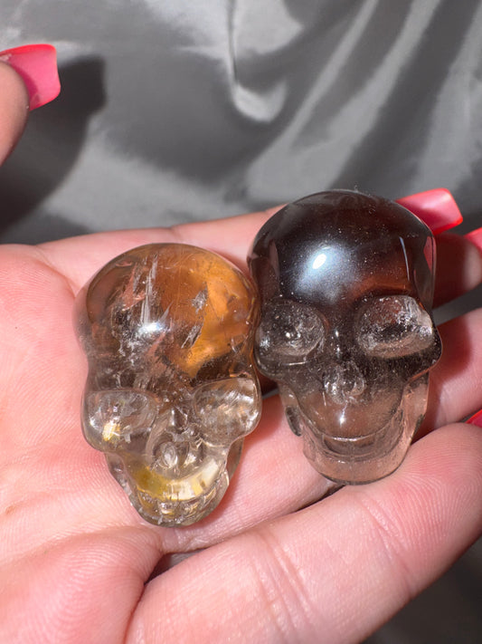 Smoky Quartz Small Skull (last 2!)