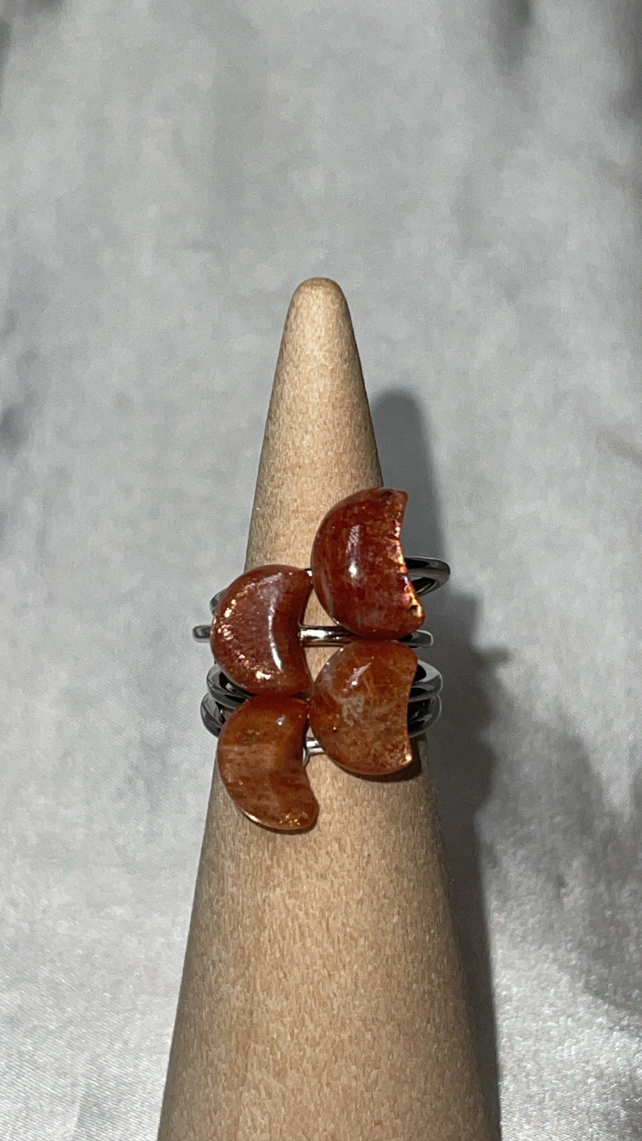 Sunstone AAA 925 Sterling Silver Adjustable Ring (Choose Your Own!)