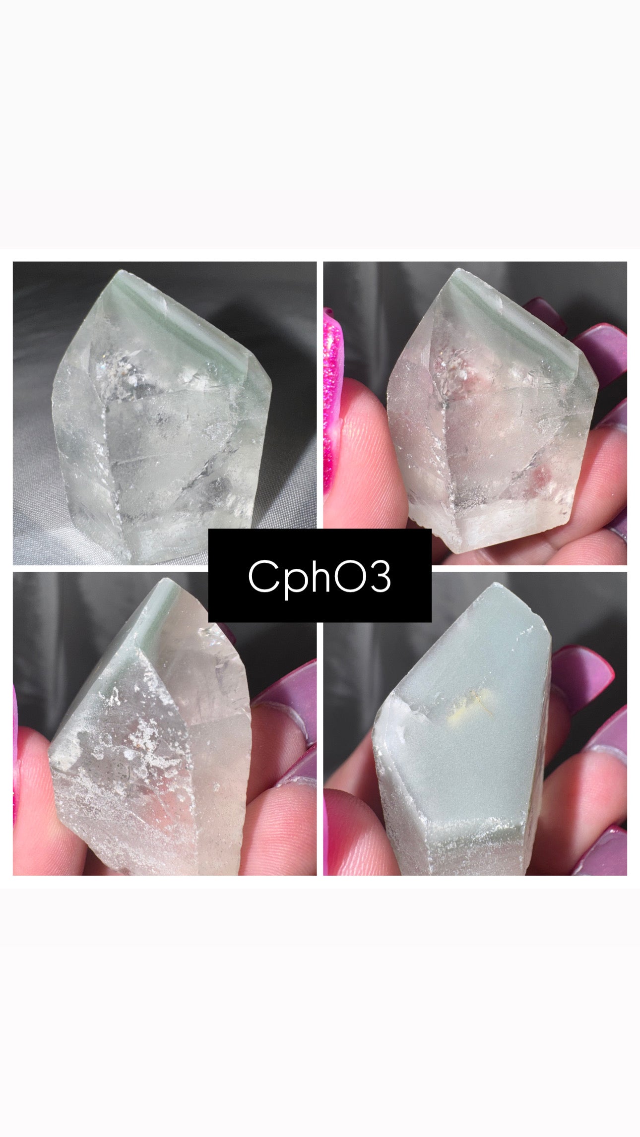 Chlorite Phantom Quartz AAA Raw Tower