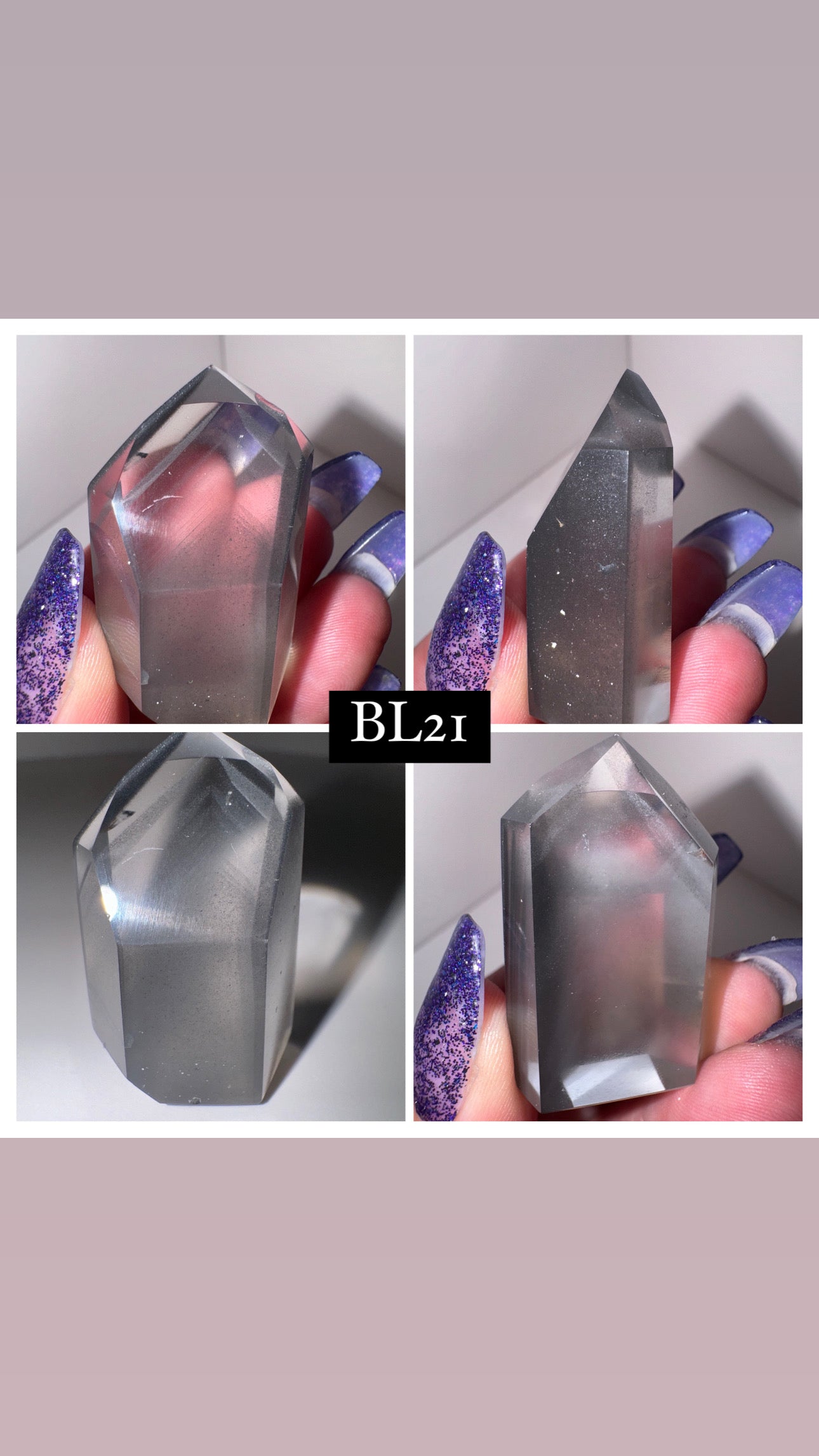 Black Lithium Quartz Tower