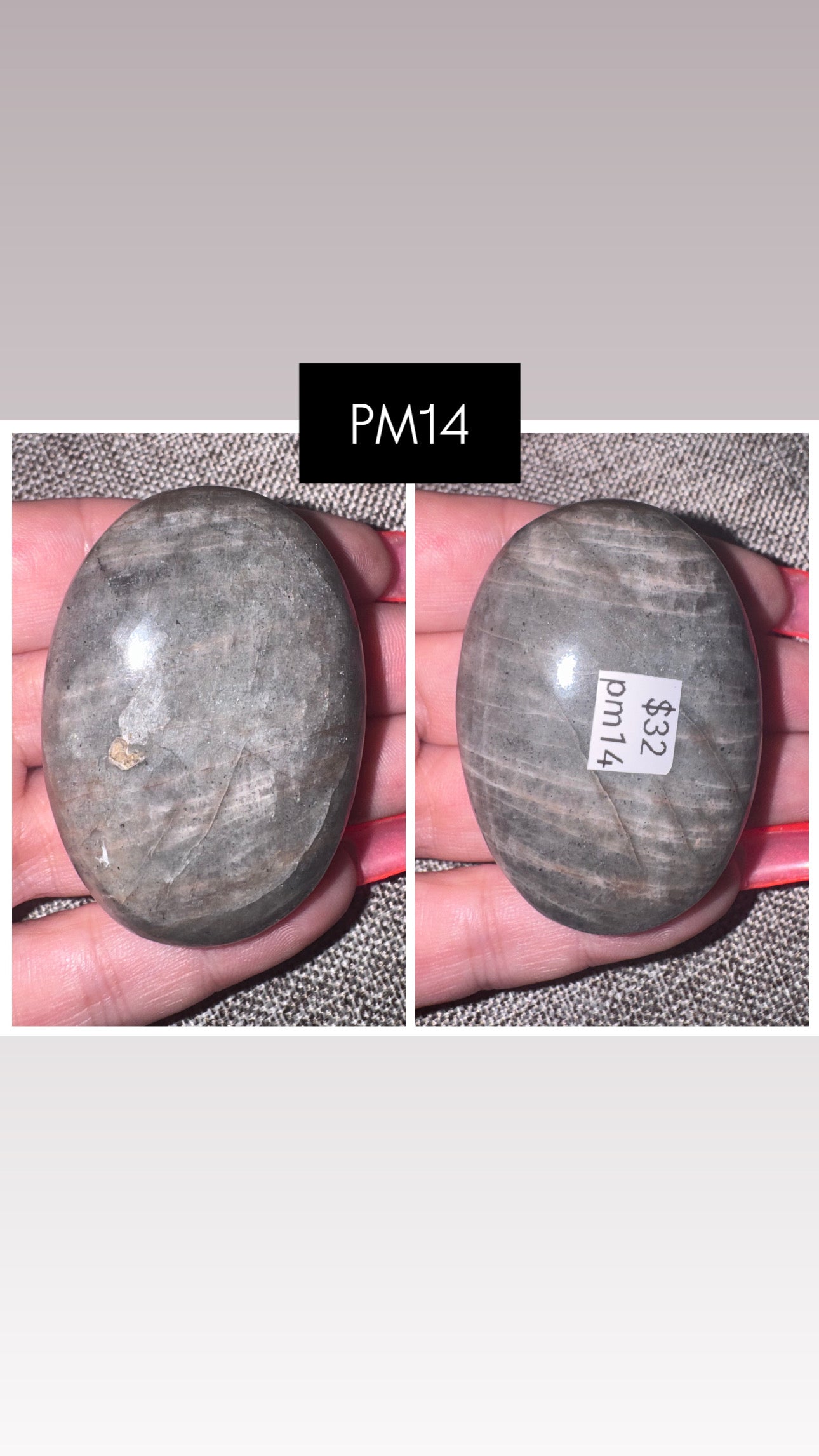 Polarity Moonstone Palmstone