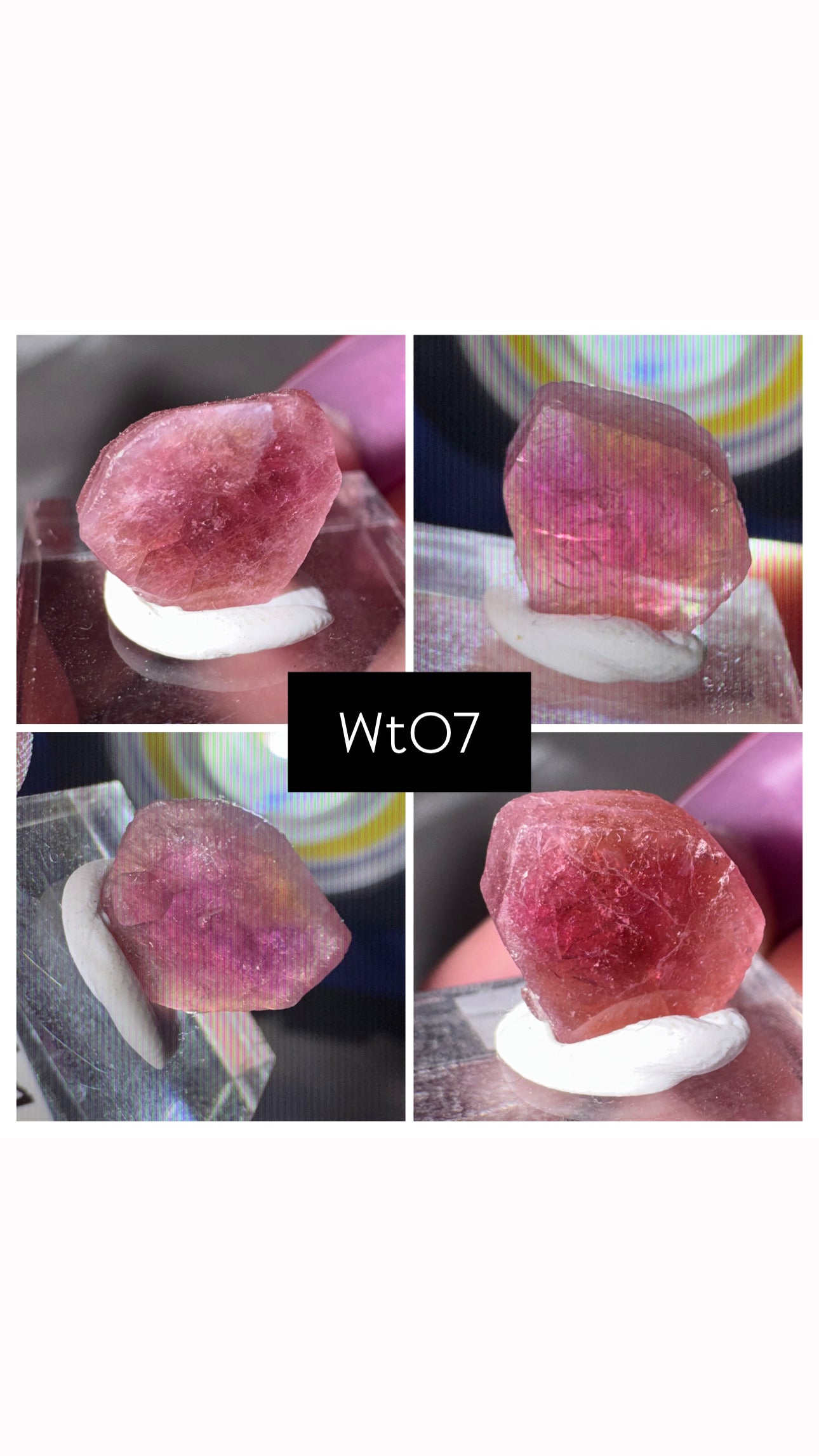 Watermelon Tourmaline Slice